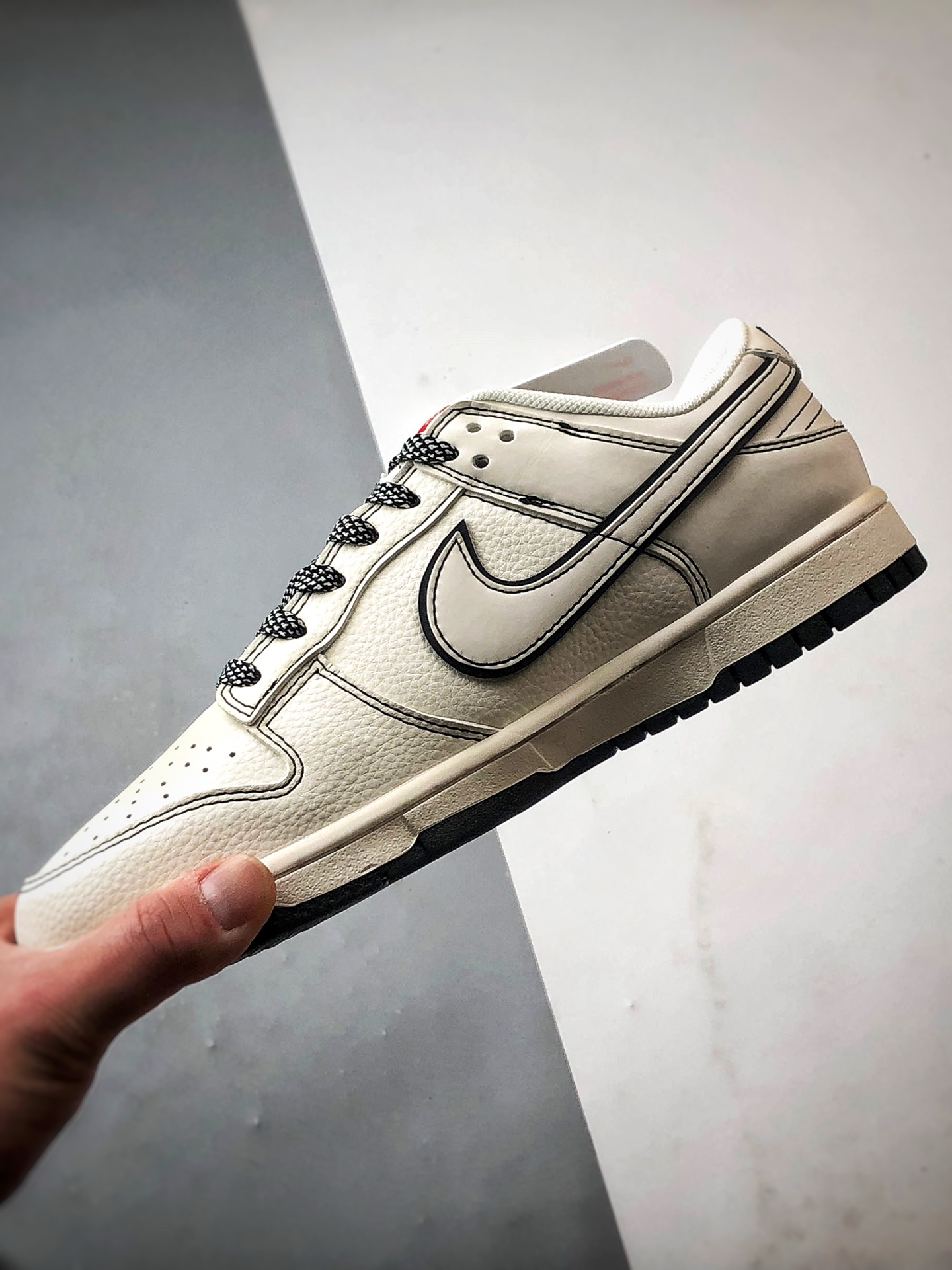 290 NK Dunk Low Retro ”DIY高端定制” Sup米白黑反光 低帮休闲运动板鞋   JJ2508-560