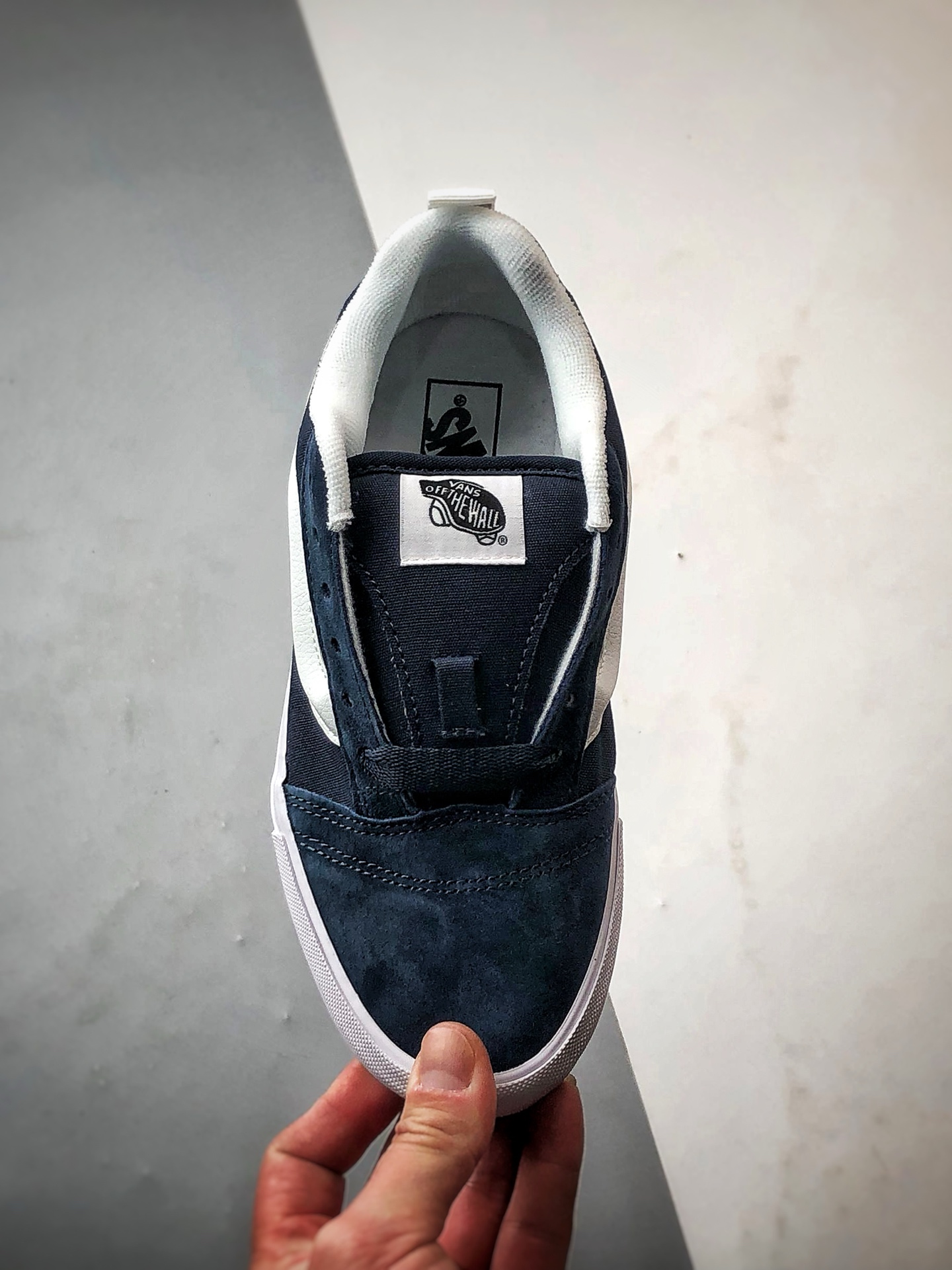 140 Vans Knu Skool 藏蓝 万斯官方 低帮复古休闲硫化面包鞋