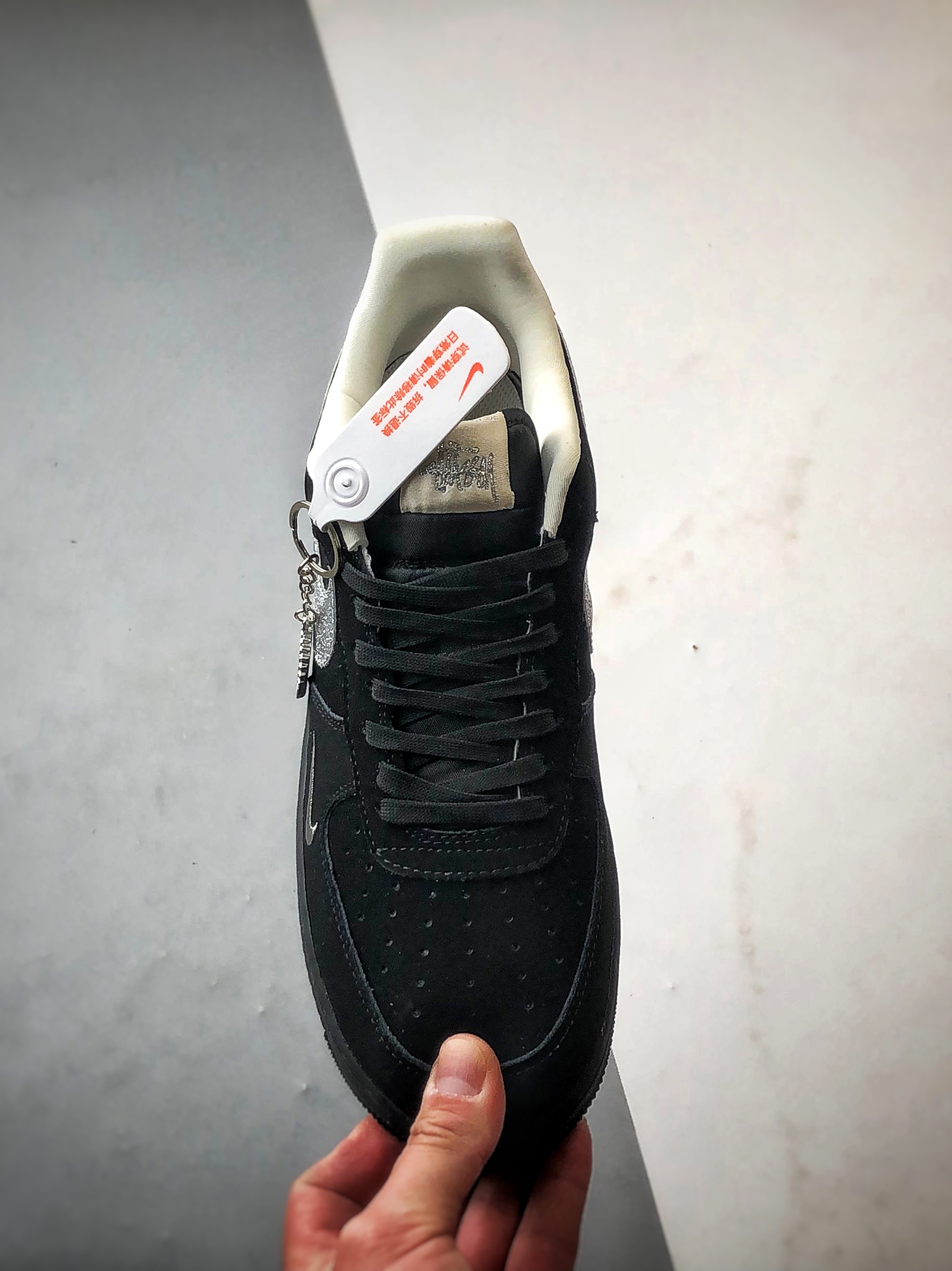 280 Stussy x Air Force 1 Low 黑色银钻钩   DF0188-043