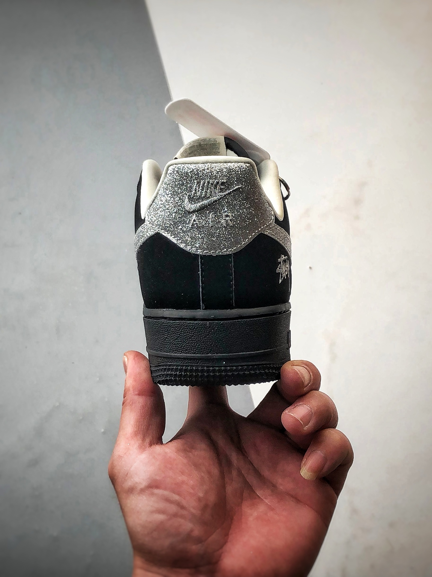 280 Stussy x Air Force 1 Low 黑色银钻钩   DF0188-043