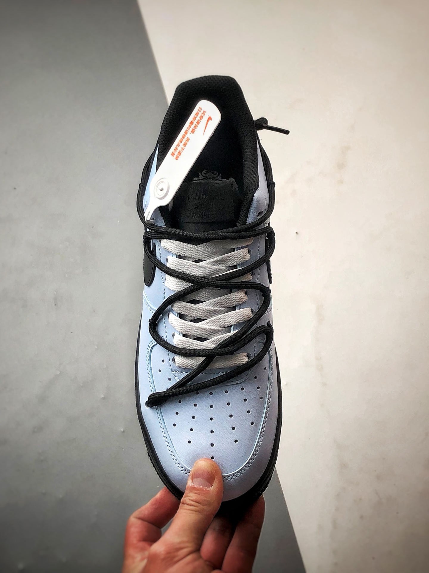280 【定制球鞋】Air Force 1 Low 梦游晚星 黑蓝解构绑带 经典休闲运动板鞋 ZH0316-067