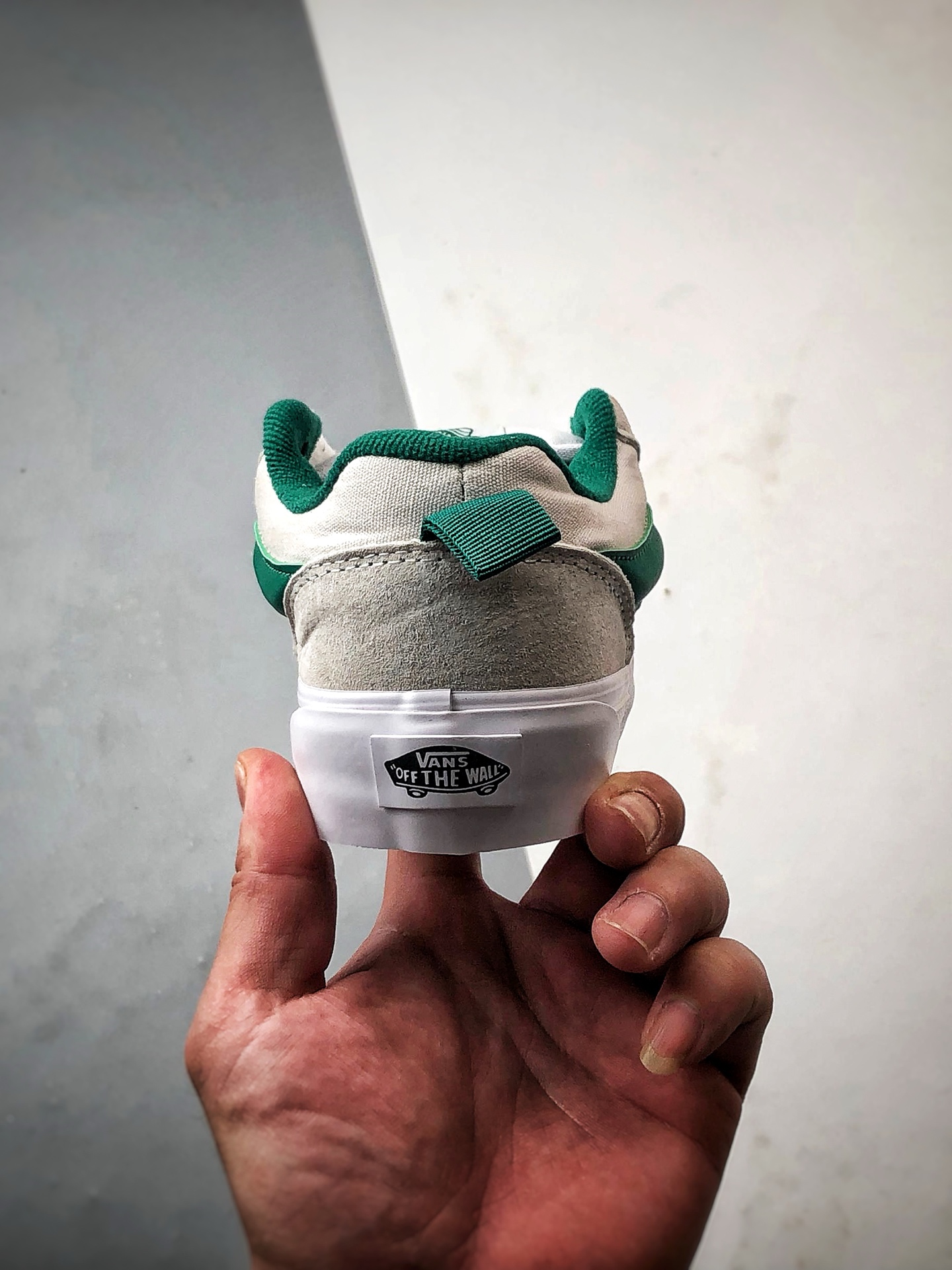 140 Vans Knu Skool 白绿 万斯官方 低帮复古休闲硫化面包鞋