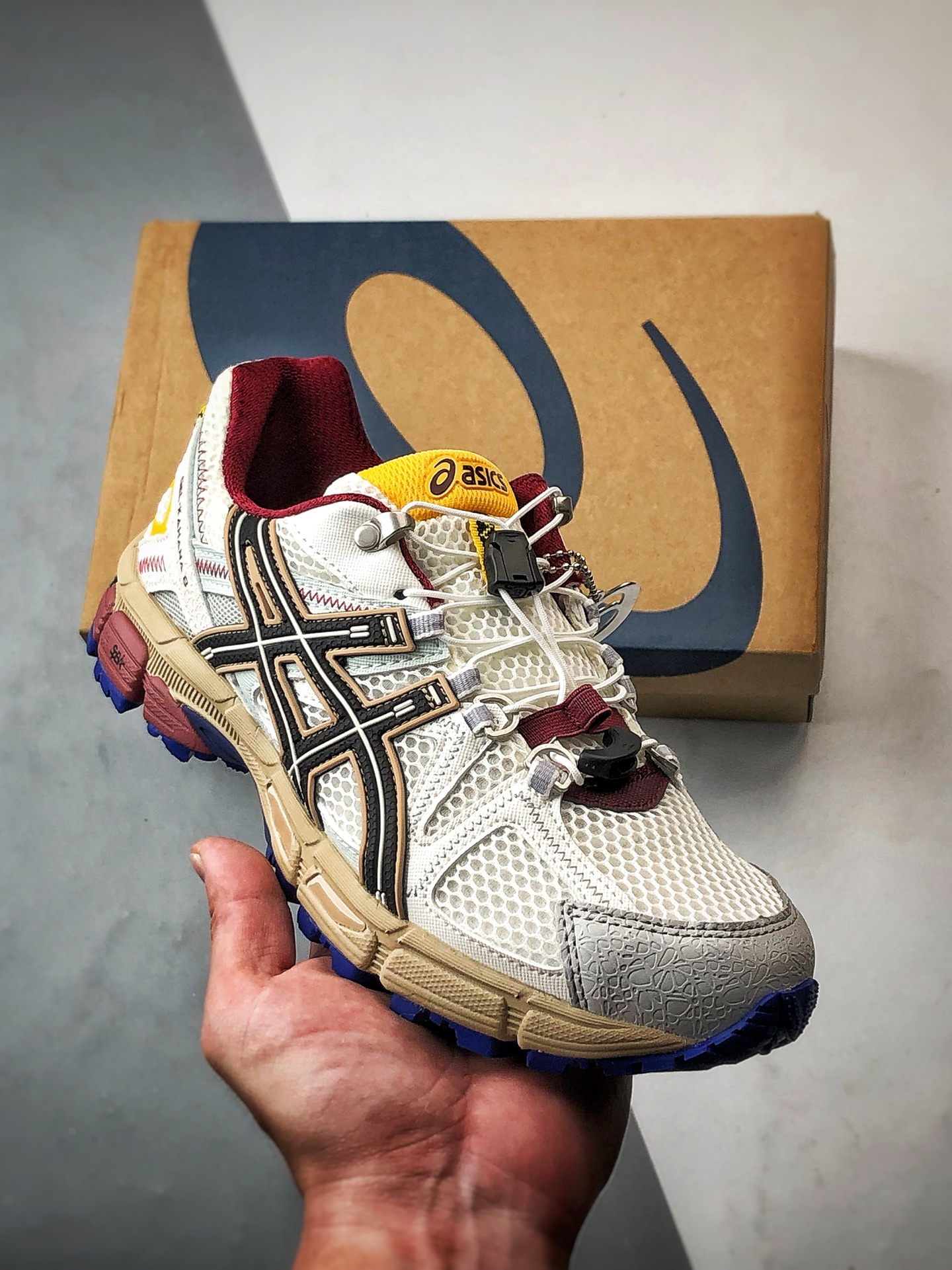 180 Asics Gel-Kahana 8 白黑红 亚瑟士经典户外跑鞋 1011B828-100