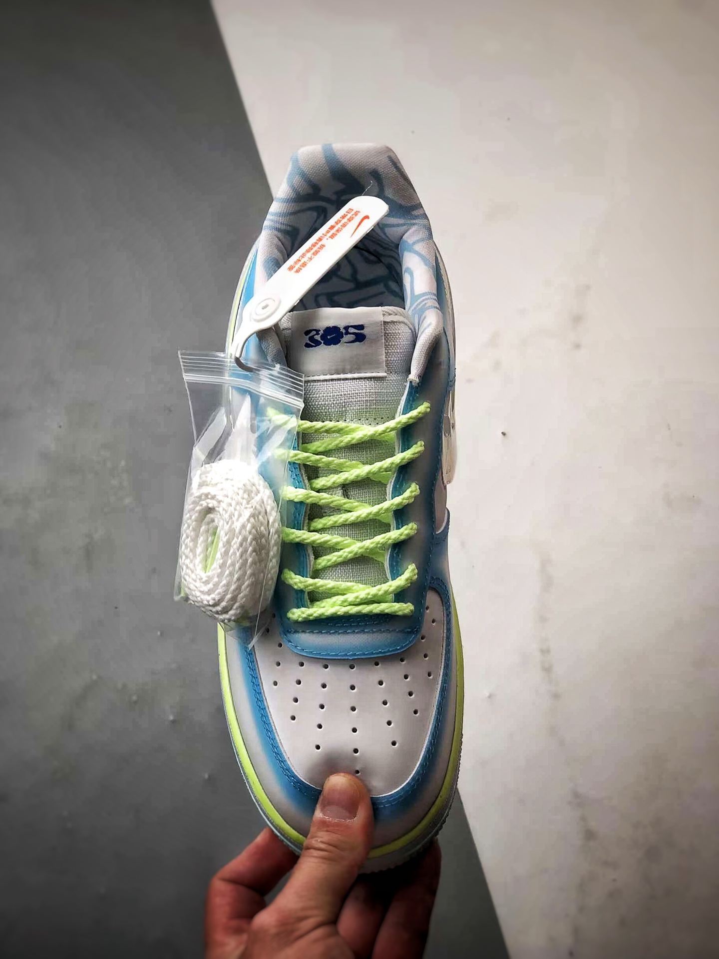 220 SWDC x Air Force 1 Low 白绿蓝渐变 HJ4399-400