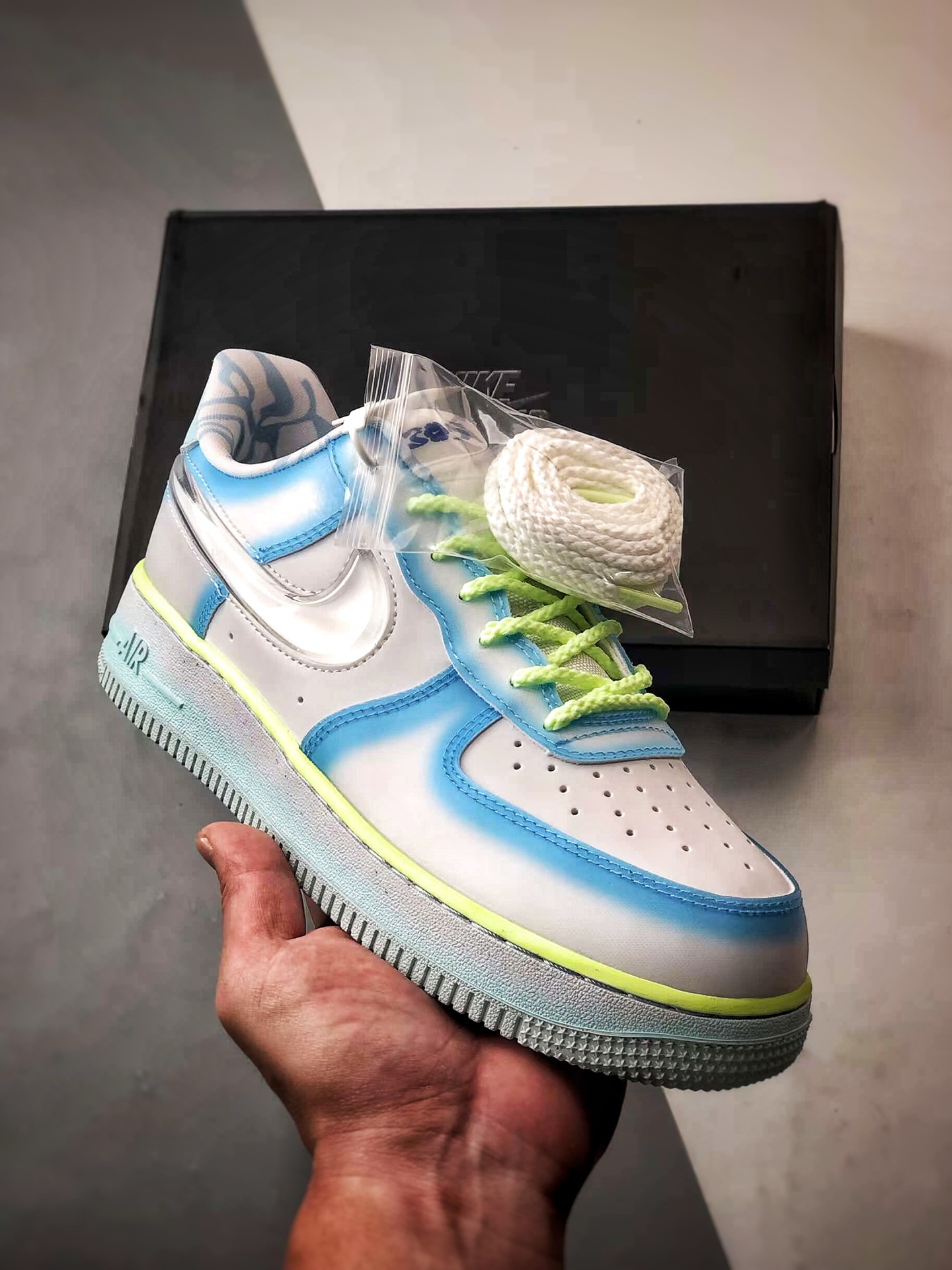 220 SWDC x Air Force 1 Low 白绿蓝渐变 HJ4399-400