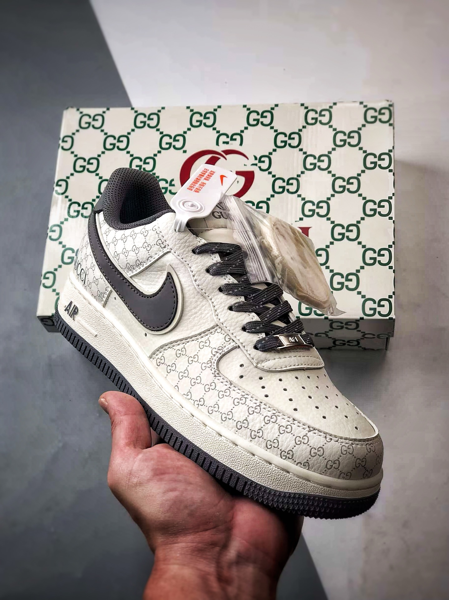 Gucci x Air Force 1 Low 印花白灰 CS5288-003
