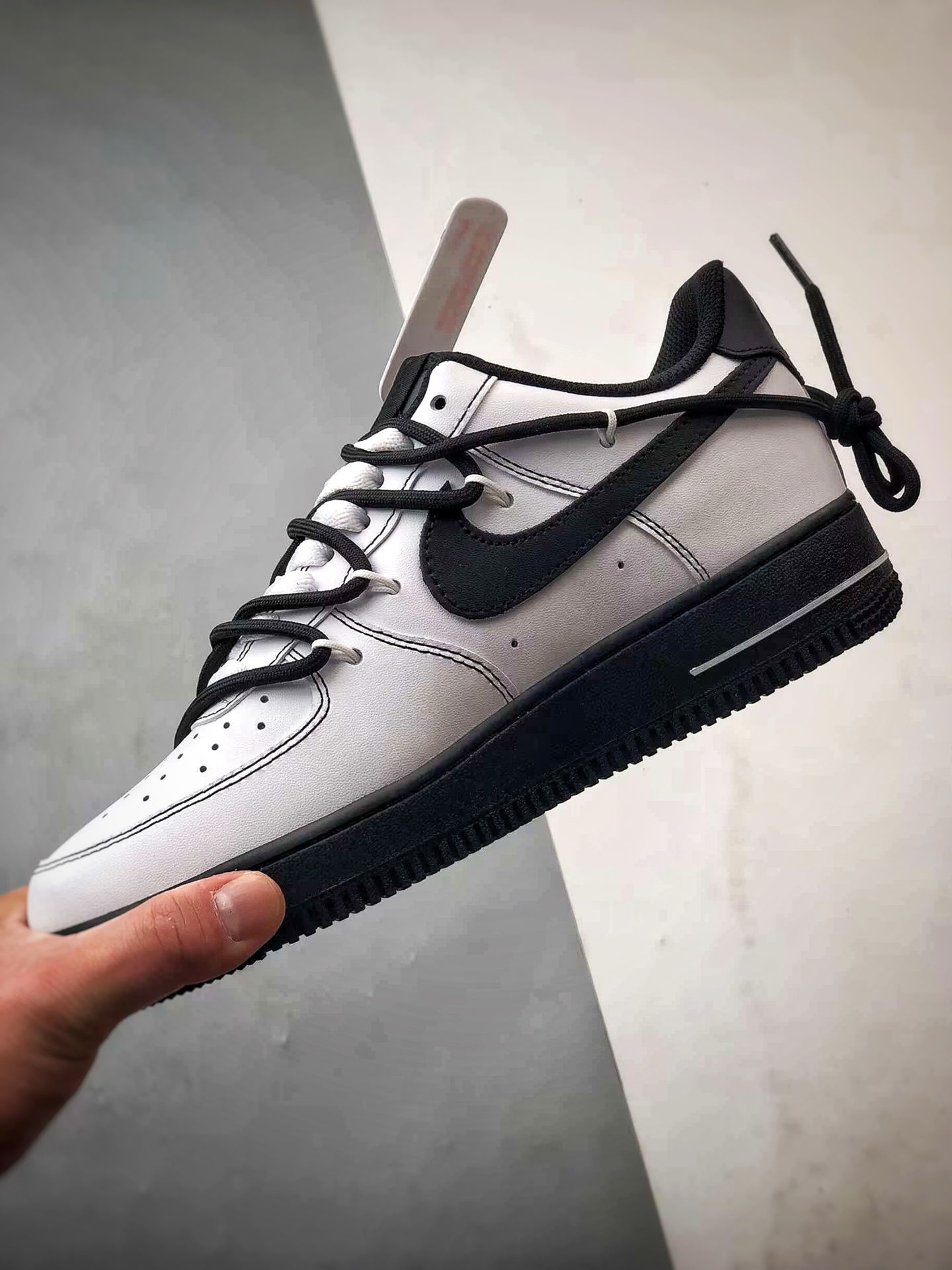 260 定制球鞋Air Force 1 Low 破斧沉舟 白黑银钩解构 经典休闲运动板鞋 ZH0316-066