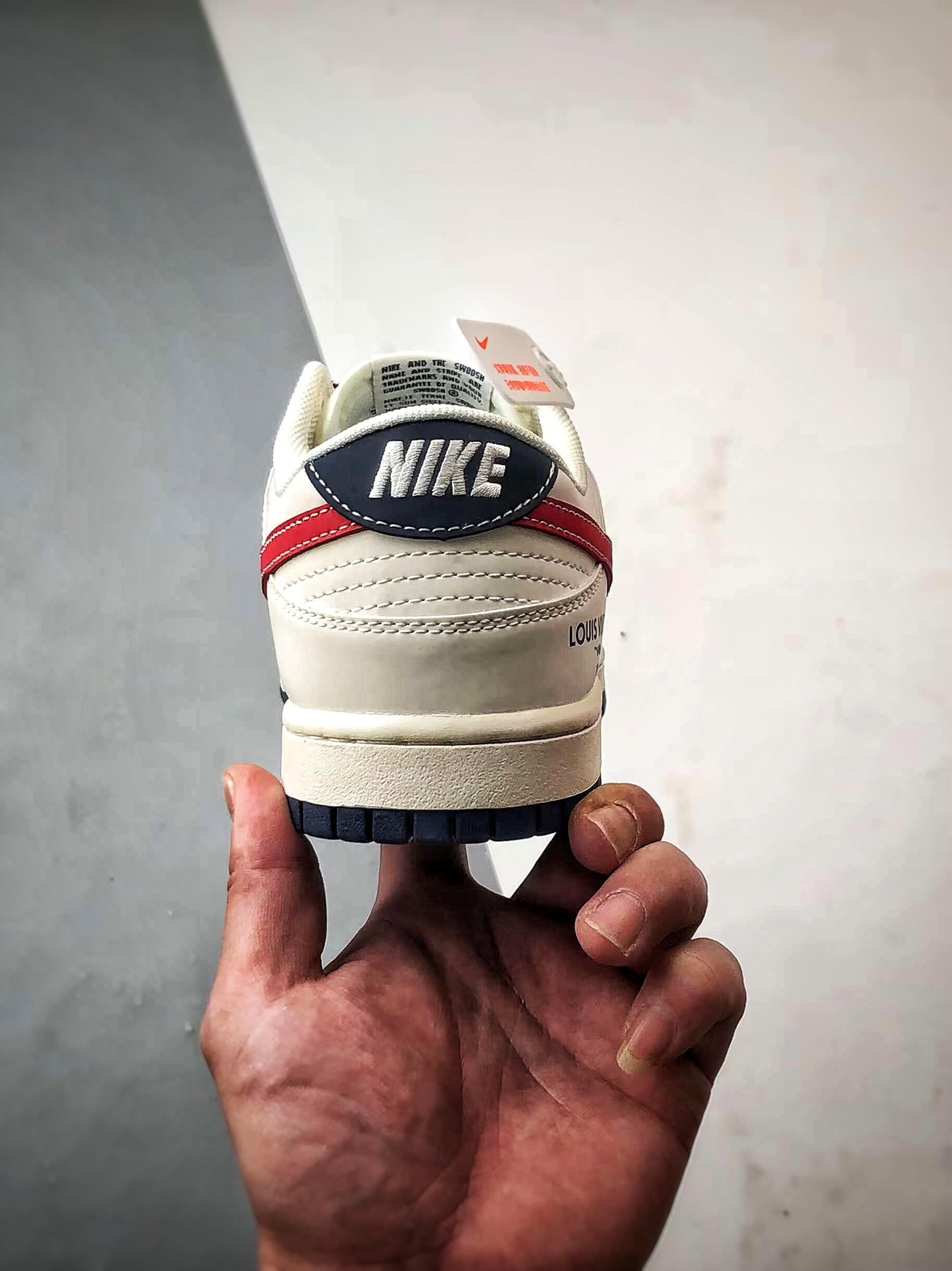 NK Dunk Low Retro ”DIY高端定制” LV反光白蓝红 低帮休闲运动板鞋 JJ2508-563