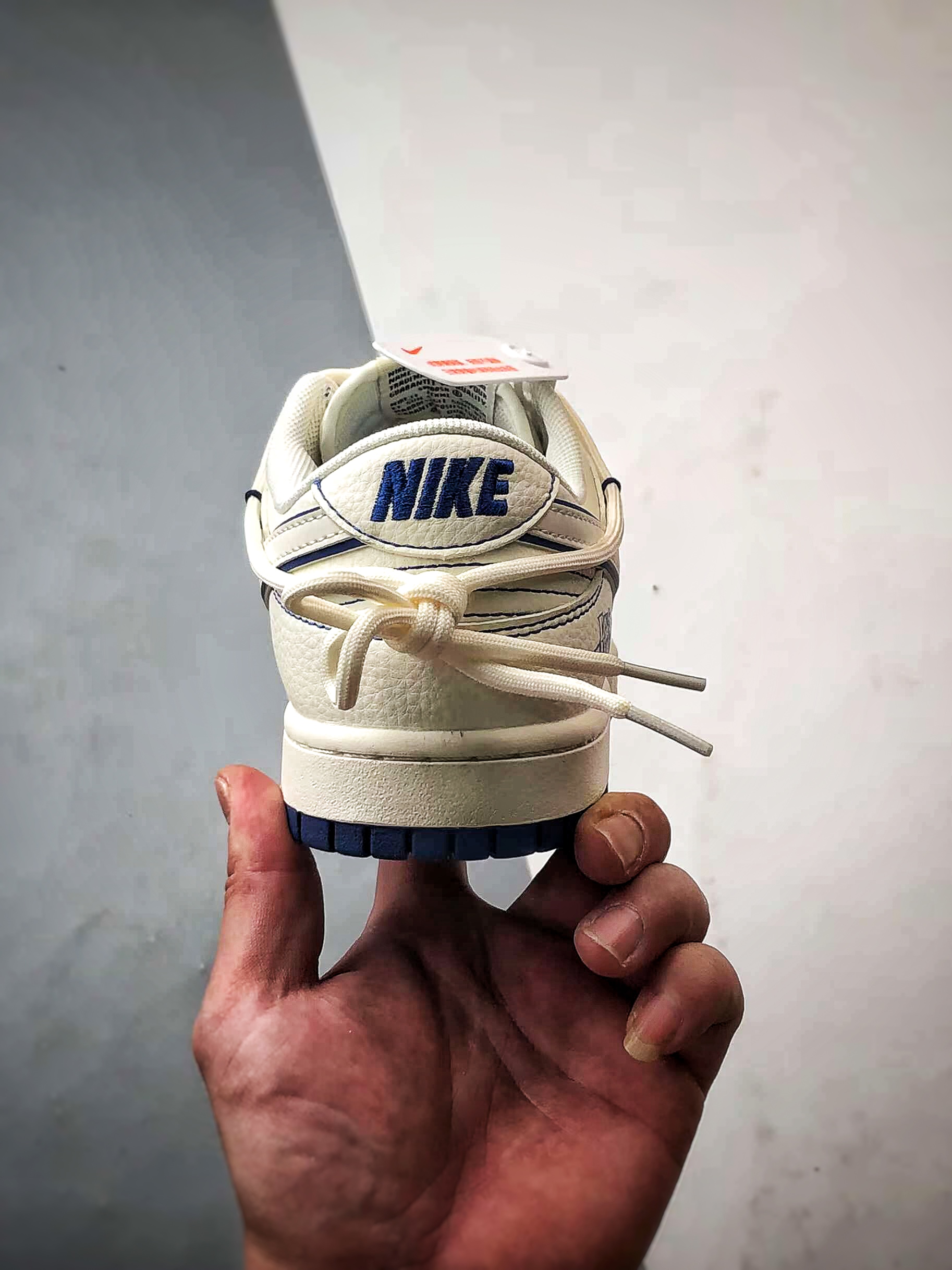 NK Dunk Low Retro ”DIY高端定制” LV米白油画解构绑带 低帮休闲运动板鞋 DM6868-077