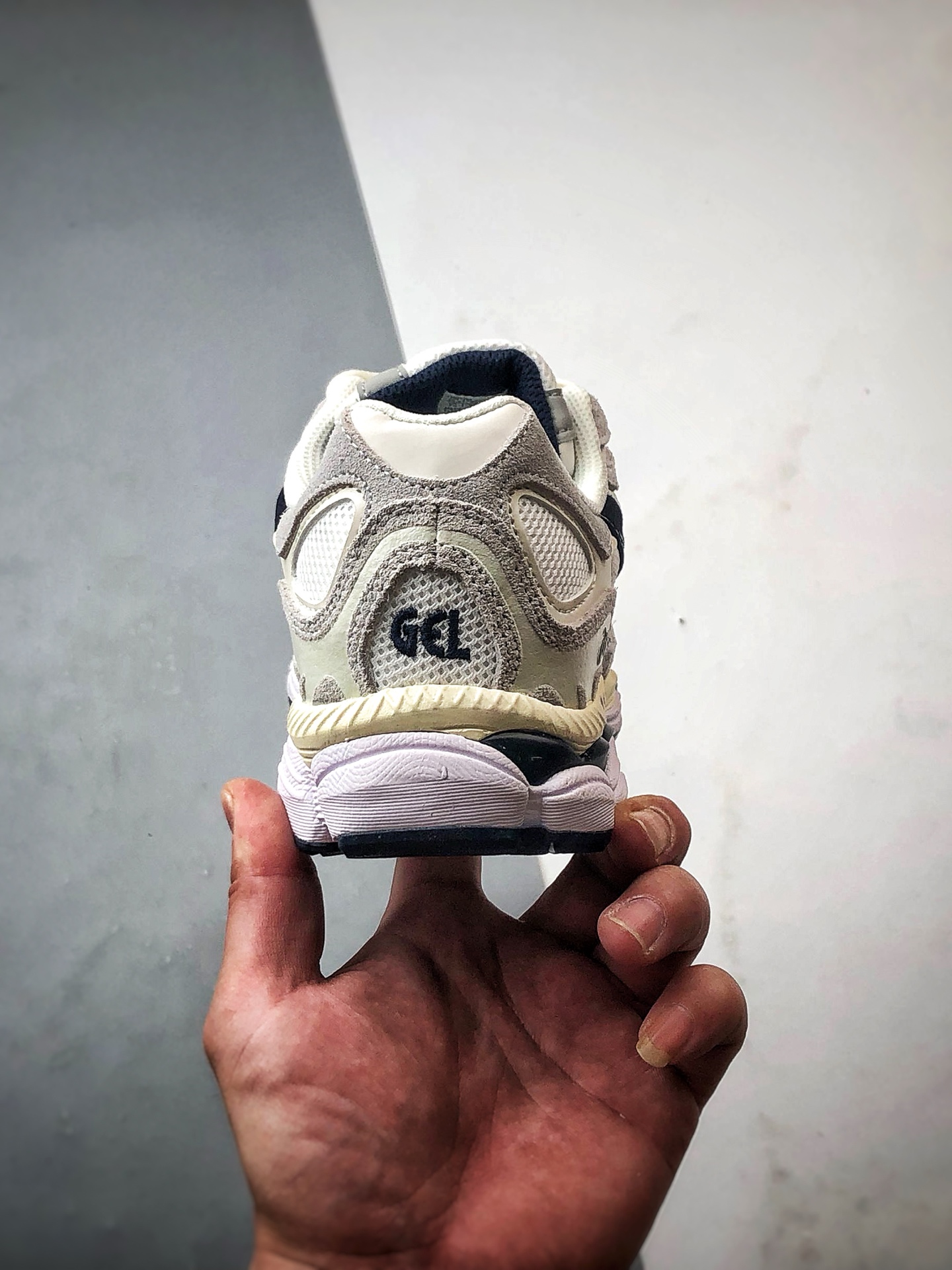 Asics Gel-NYC 复古单品 白灰蓝 亚瑟士新款厚底街头运动休闲鞋