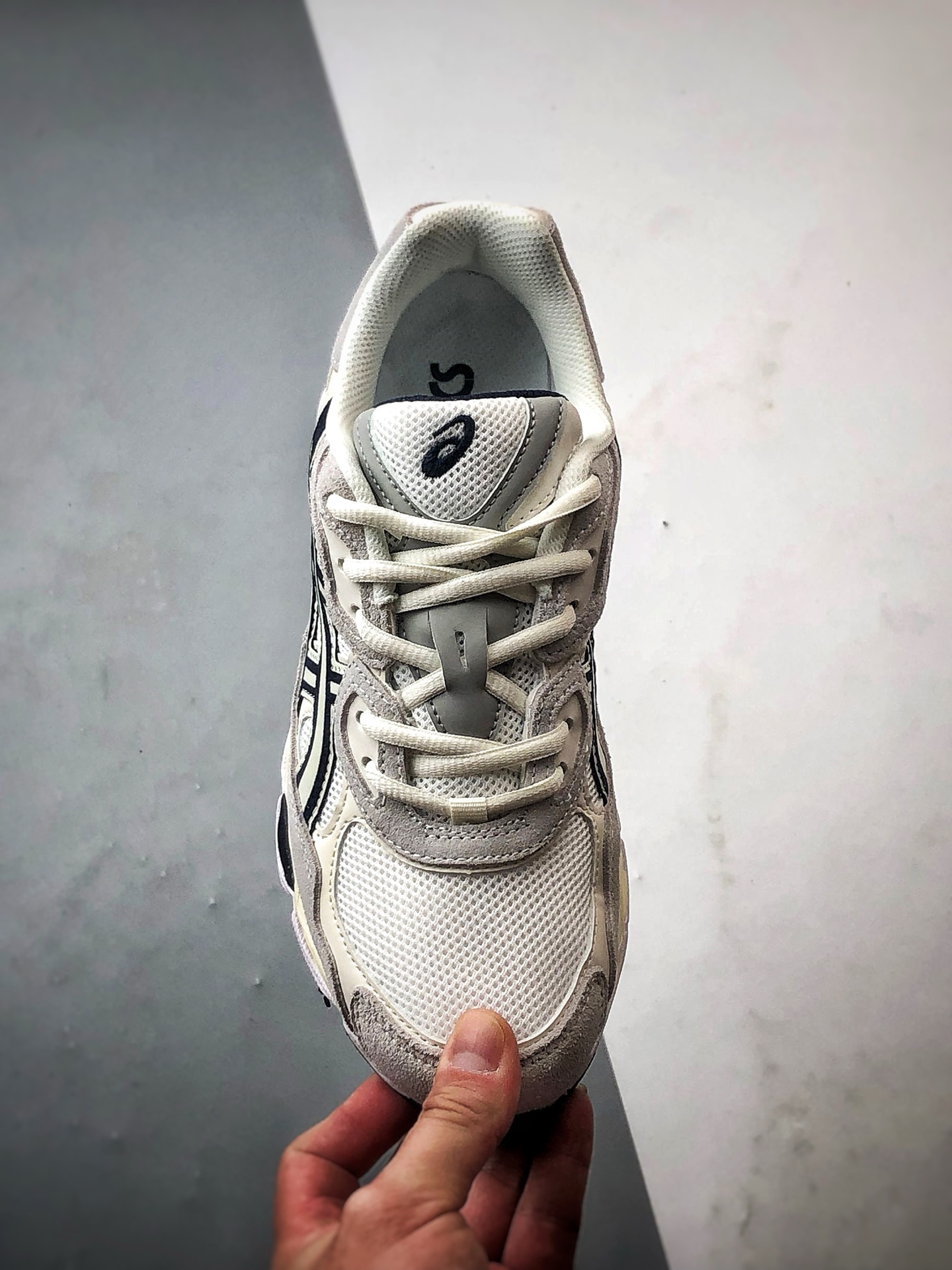 Asics Gel-NYC 复古单品 白灰蓝 亚瑟士新款厚底街头运动休闲鞋
