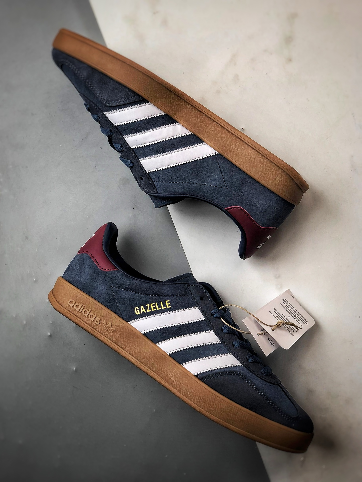 160 AD Originals Gazelle Indoor 藏蓝白 三叶草复古休闲运动板鞋 JI3522