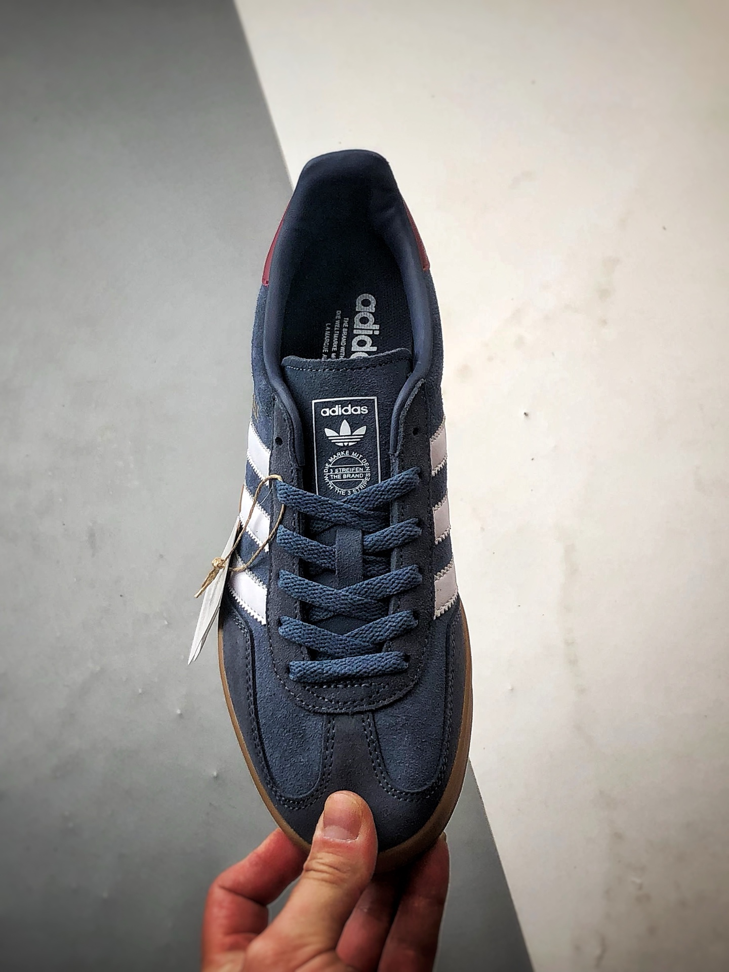 160 AD Originals Gazelle Indoor 藏蓝白 三叶草复古休闲运动板鞋 JI3522