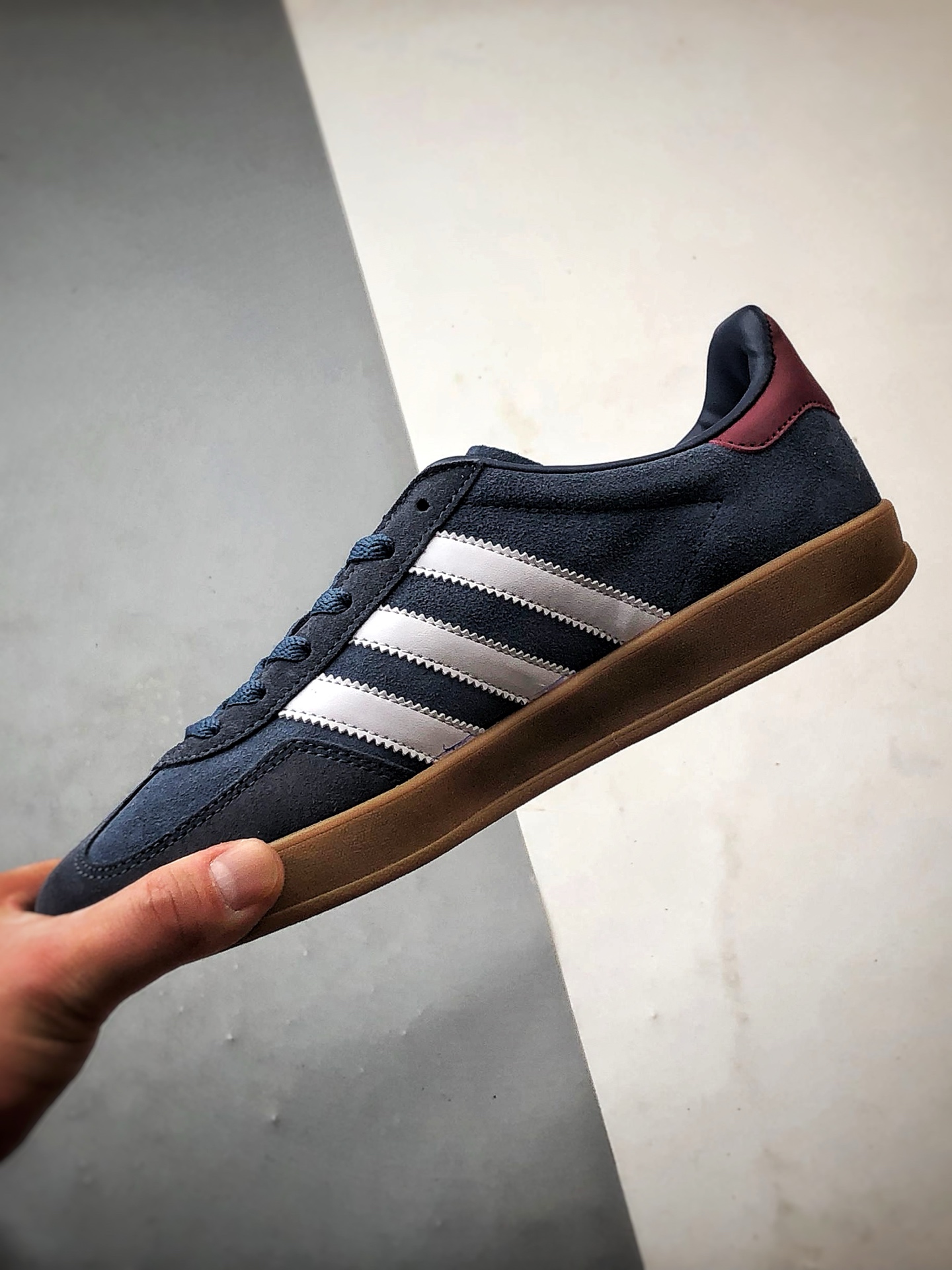 160 AD Originals Gazelle Indoor 藏蓝白 三叶草复古休闲运动板鞋 JI3522