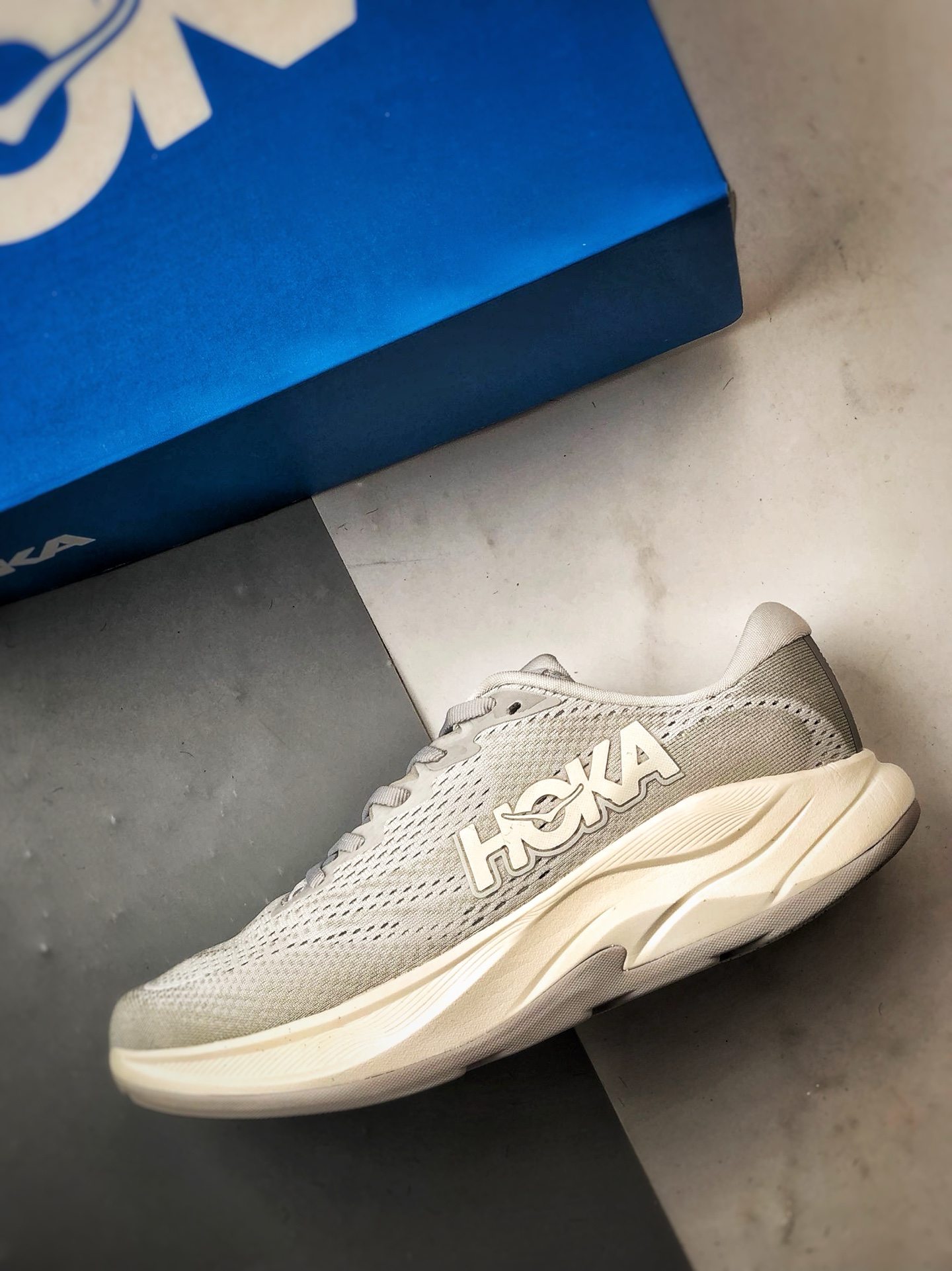 220 Hoka One One Rincon 4 灰白 林康4代公路休闲跑步鞋 1155130-SSTC