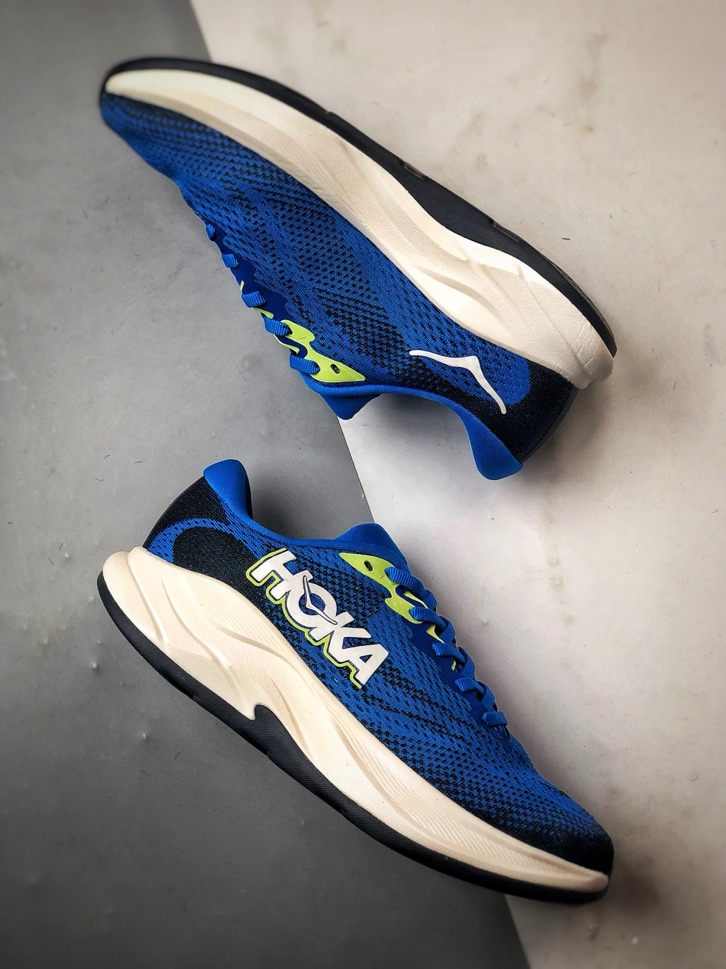 Hoka One One Rincon 4 蓝白 林康4代公路休闲跑步鞋 1155130-ECC