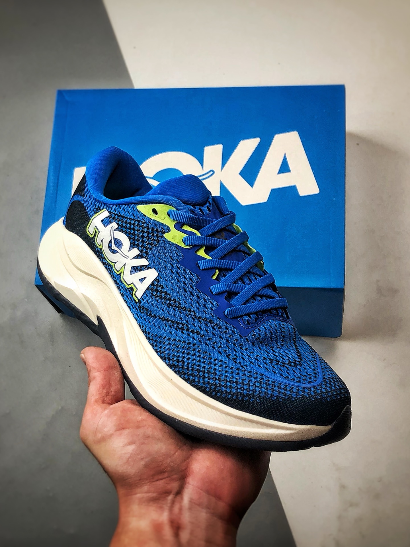 Hoka One One Rincon 4 蓝白 林康4代公路休闲跑步鞋 1155130-ECC