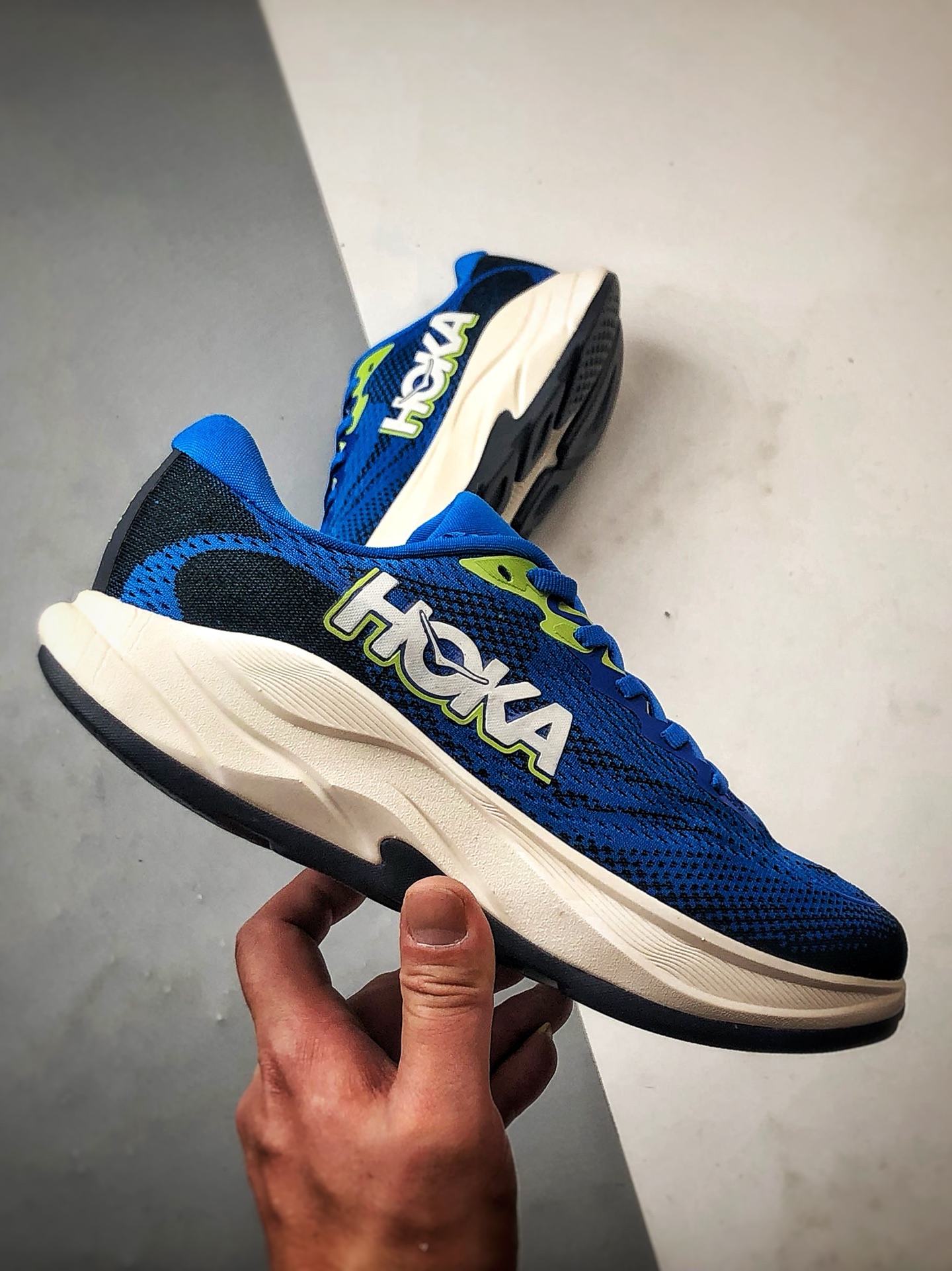Hoka One One Rincon 4 蓝白 林康4代公路休闲跑步鞋 1155130-ECC