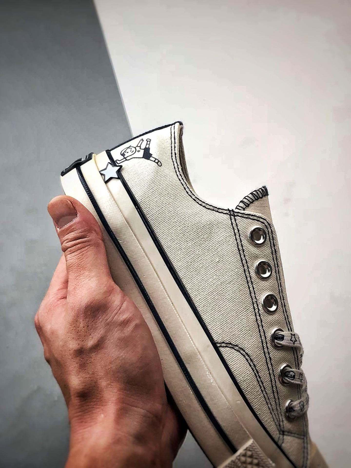 140 Converse x Noritake/则武 联名系列 白蓝 王源同款 百搭舒适低帮帆布鞋