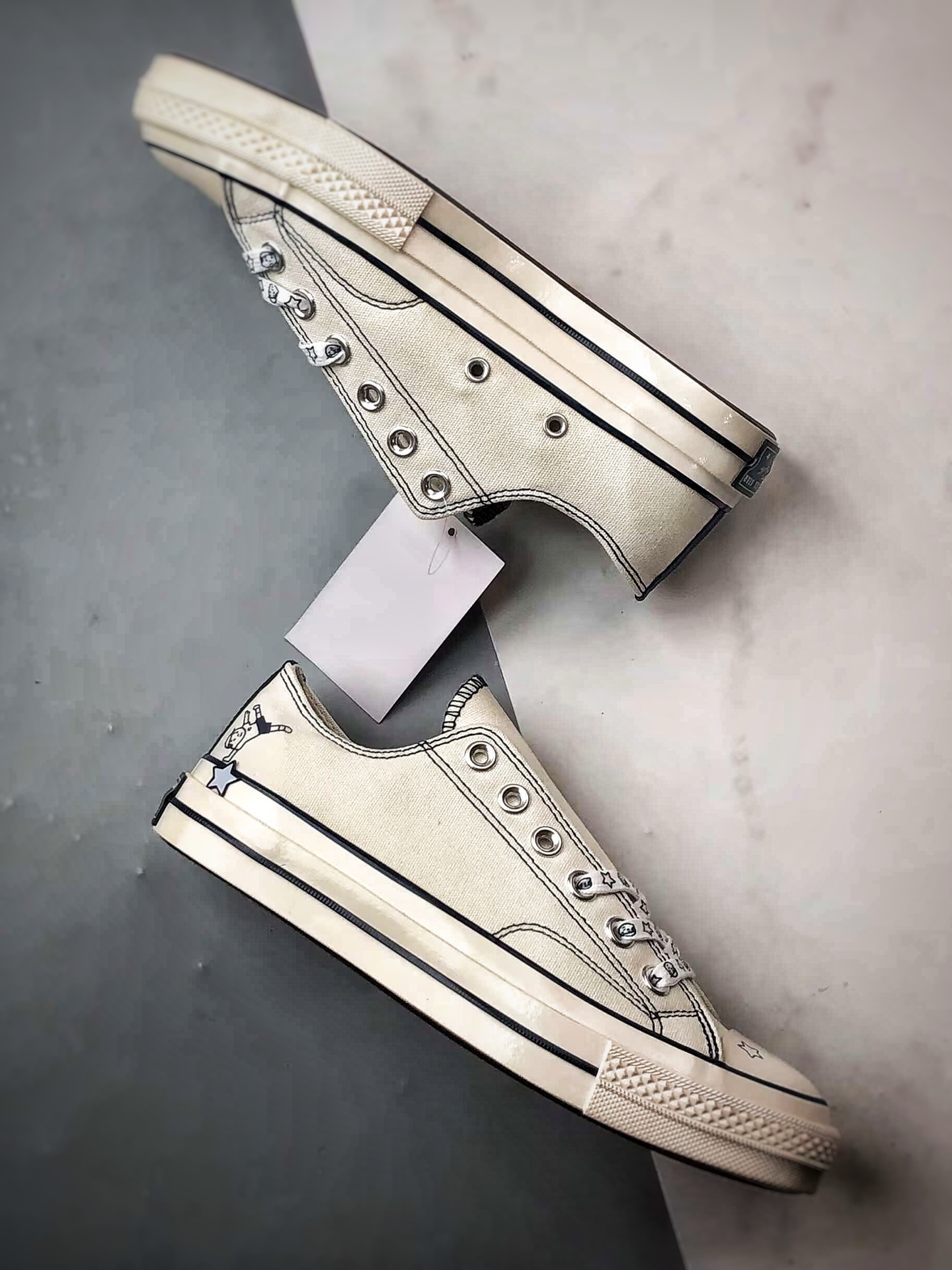 140 Converse x Noritake/则武 联名系列 白蓝 王源同款 百搭舒适低帮帆布鞋