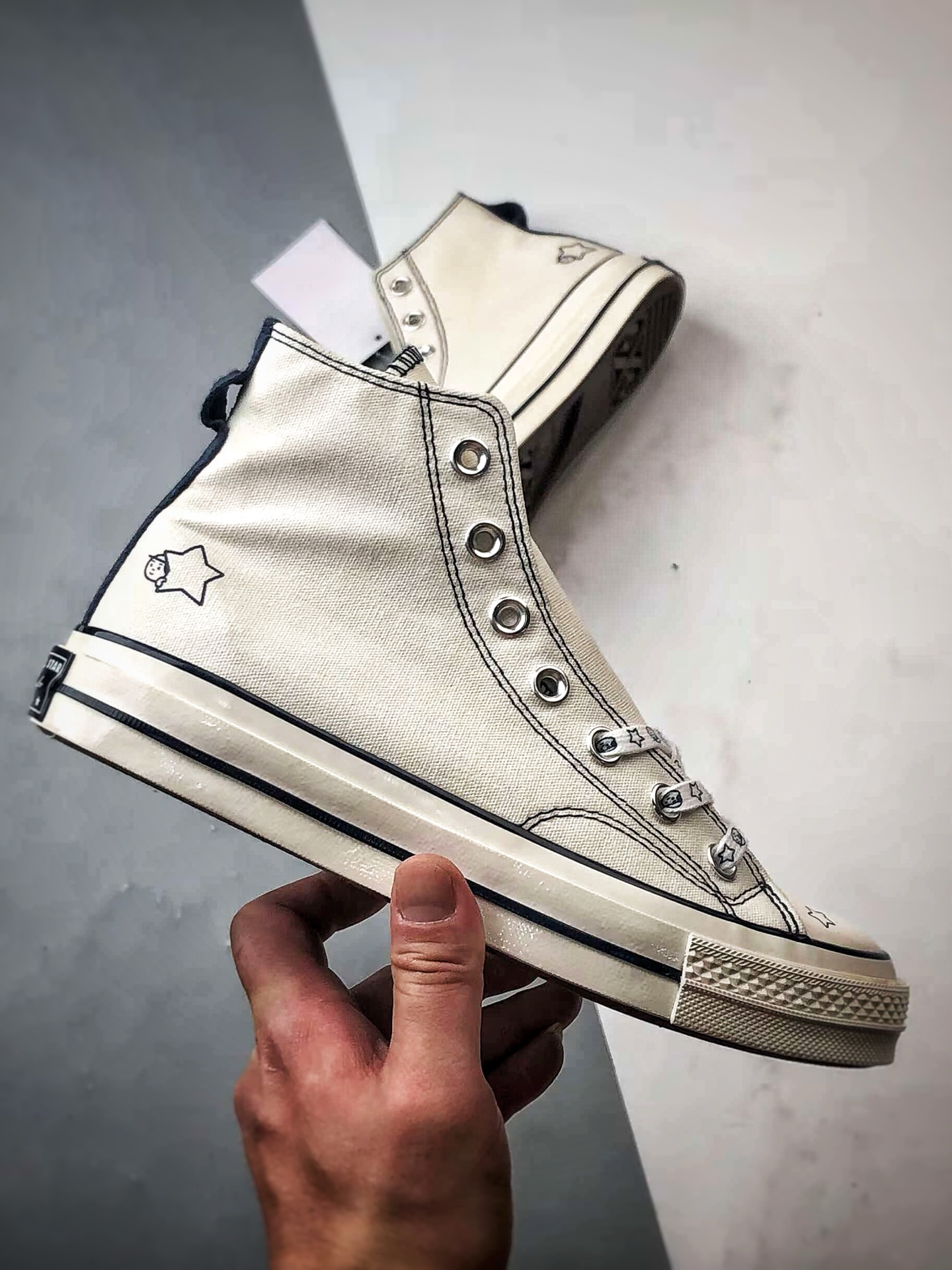 140 Converse x Noritake/则武 联名系列 白蓝 王源同款 百搭舒适高帮帆布鞋
