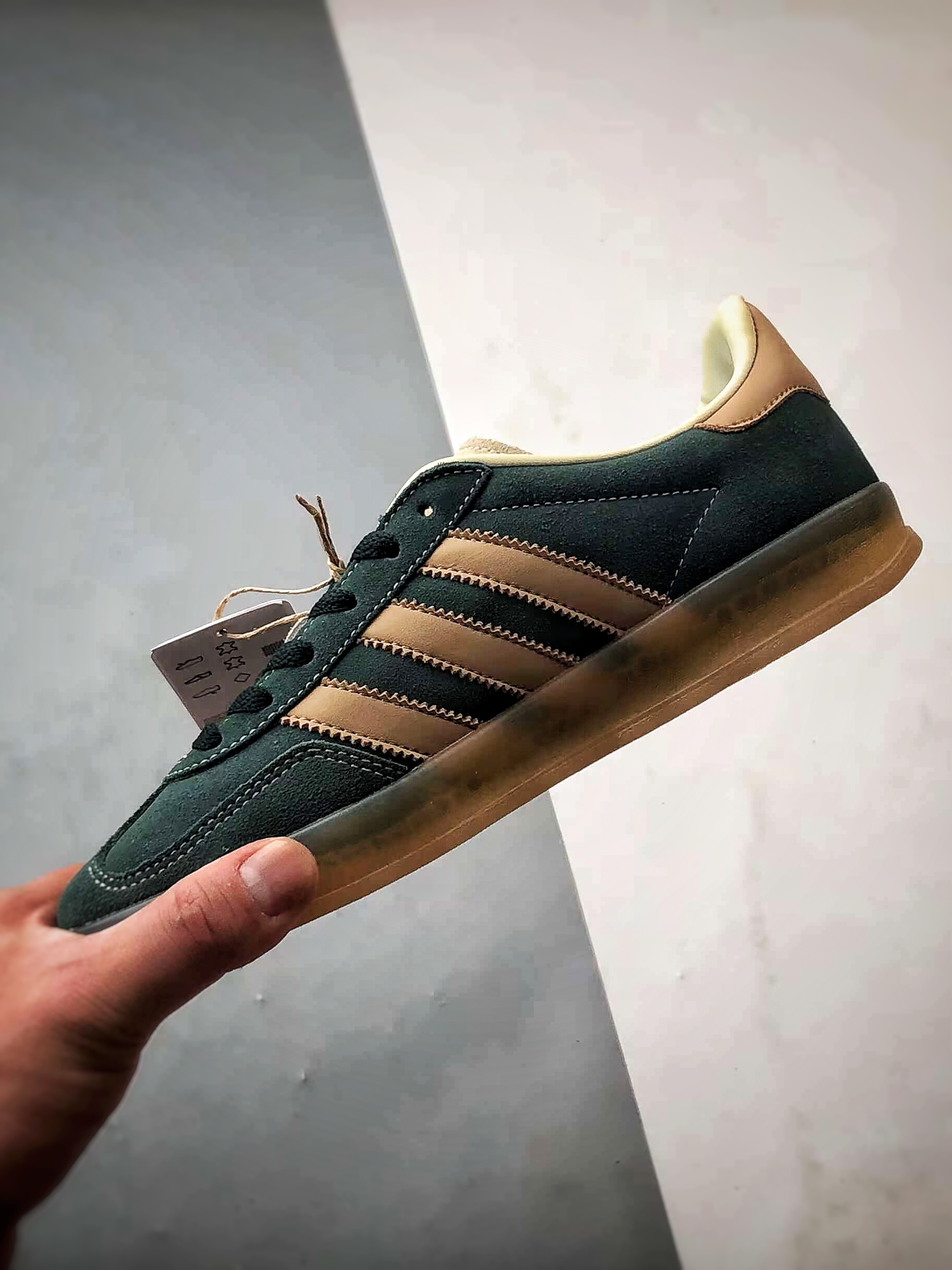 AD Originals Gazelle Indoor 棕绿 三叶草复古休闲运动板鞋 JH5402