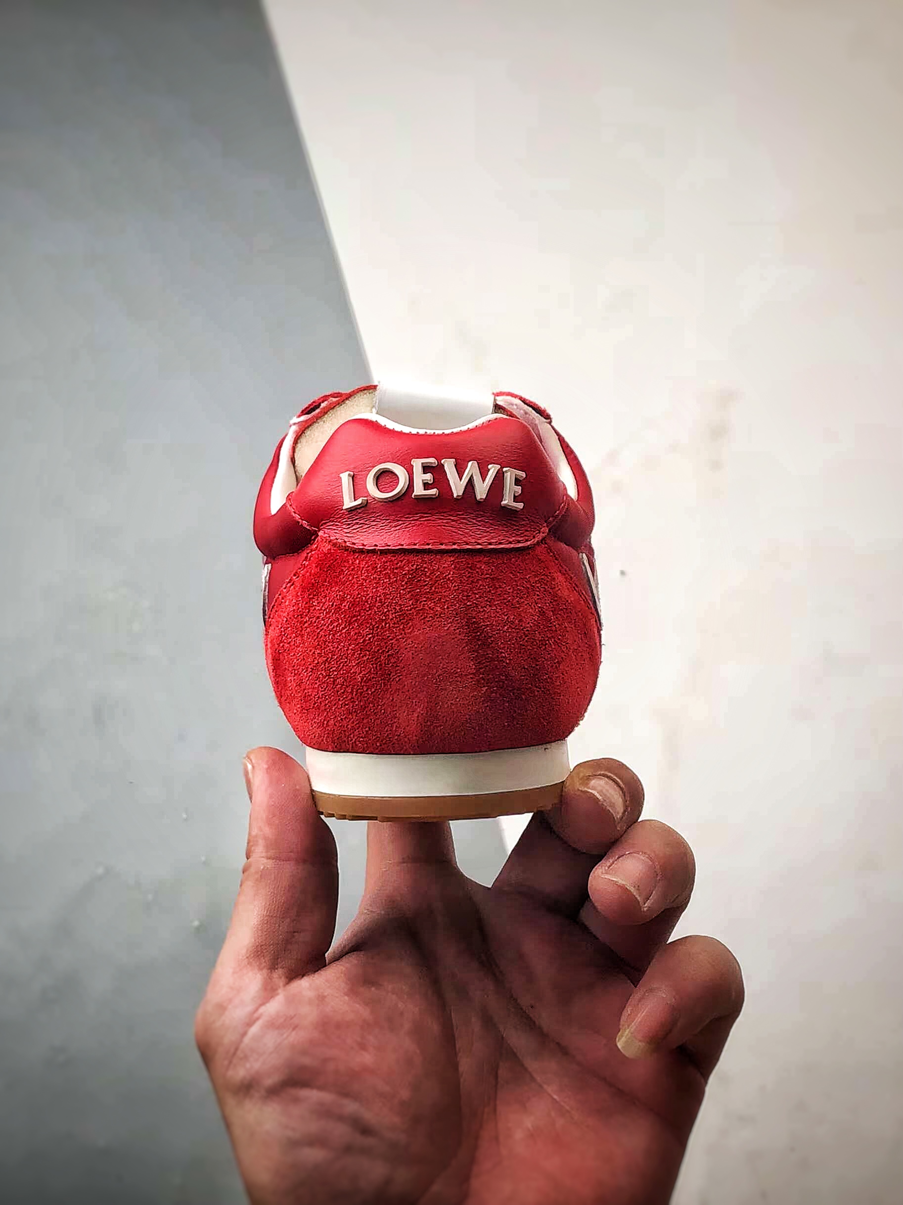 市售顶级 任意细节不惧对比 罗意威/Loewe 2025 | Ballet Runner 2.0 红色 早春新款爆款芭蕾舞鞋