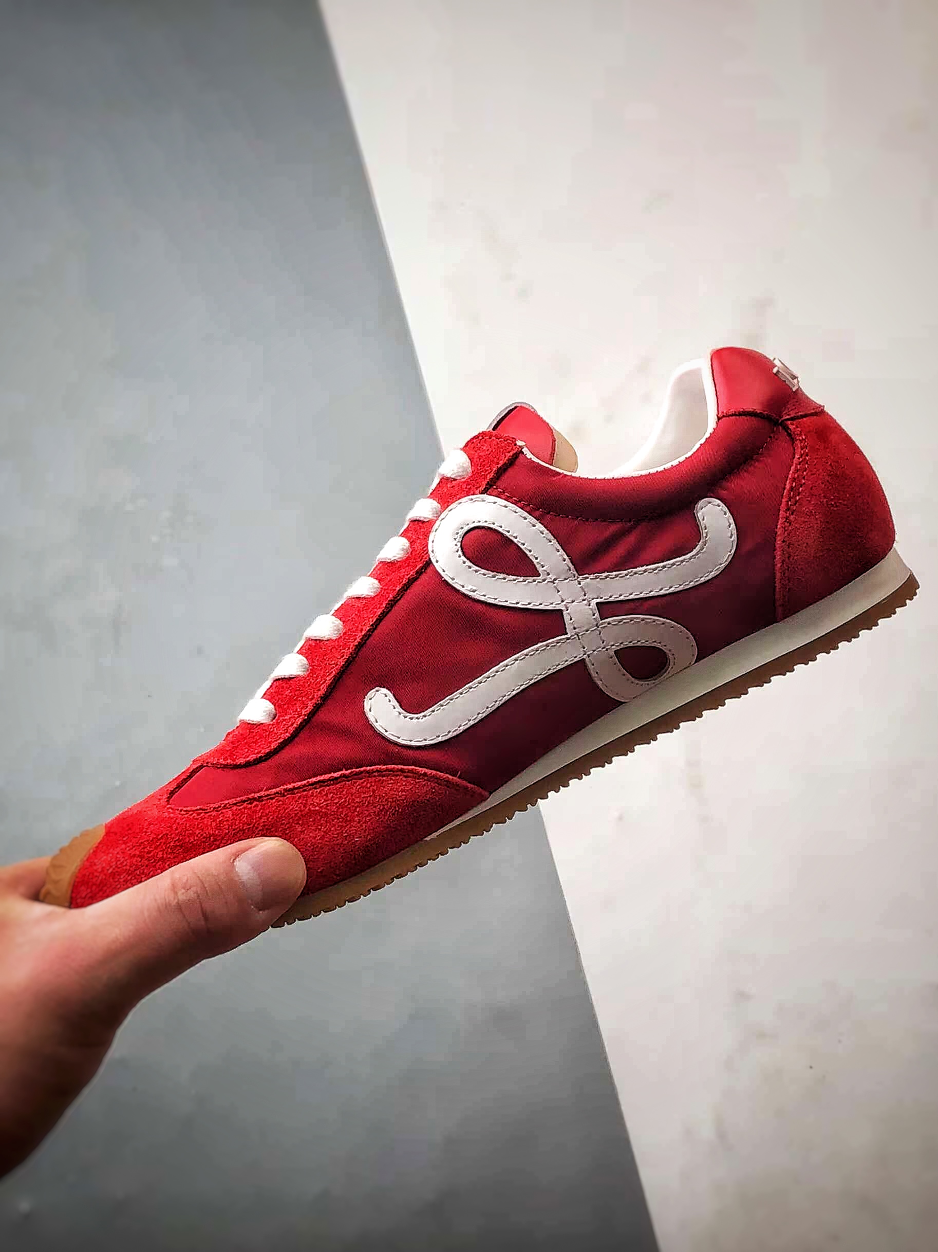 市售顶级 任意细节不惧对比 罗意威/Loewe 2025 | Ballet Runner 2.0 红色 早春新款爆款芭蕾舞鞋