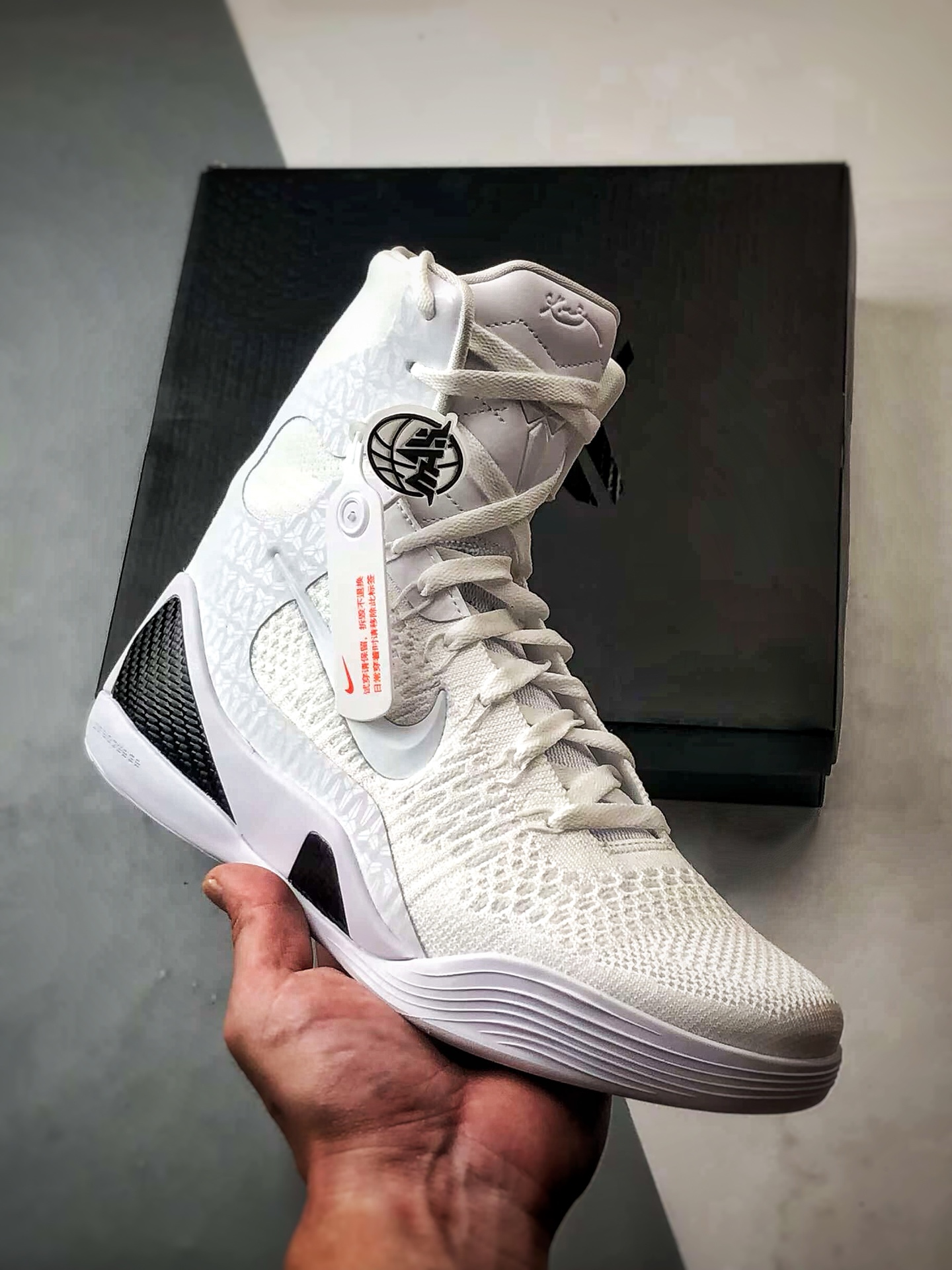 NK Kobe 9 Elite Protro ”Halo” 白黑 2025曼巴年重磅新品 灭世纯原 科比9代精英高帮 FZ7335-100