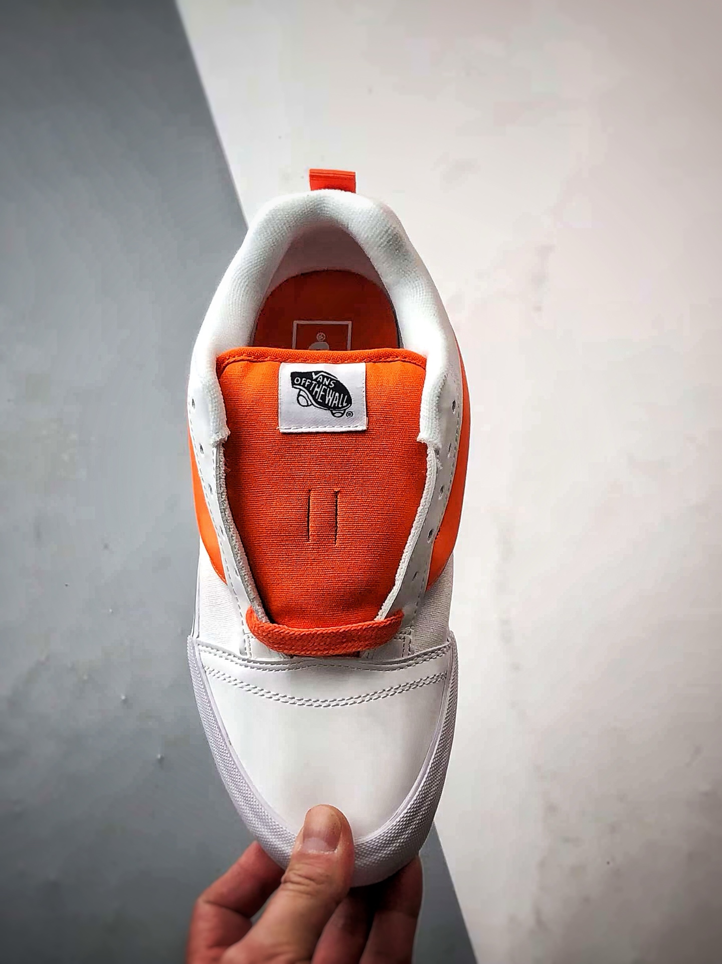 Vans Knu Skool 白橙色 官方新款 复古休闲胖胖面包鞋
