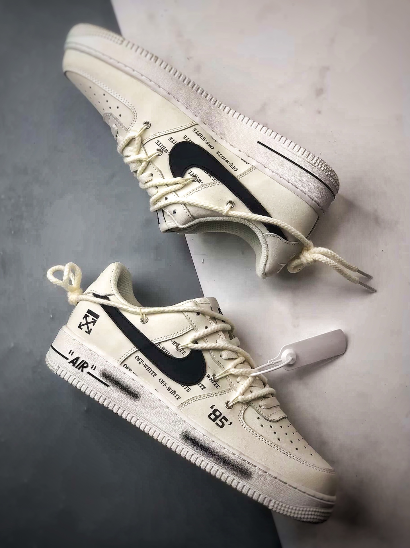 Air Force 1 Low OW米白黑解构 TX-589611