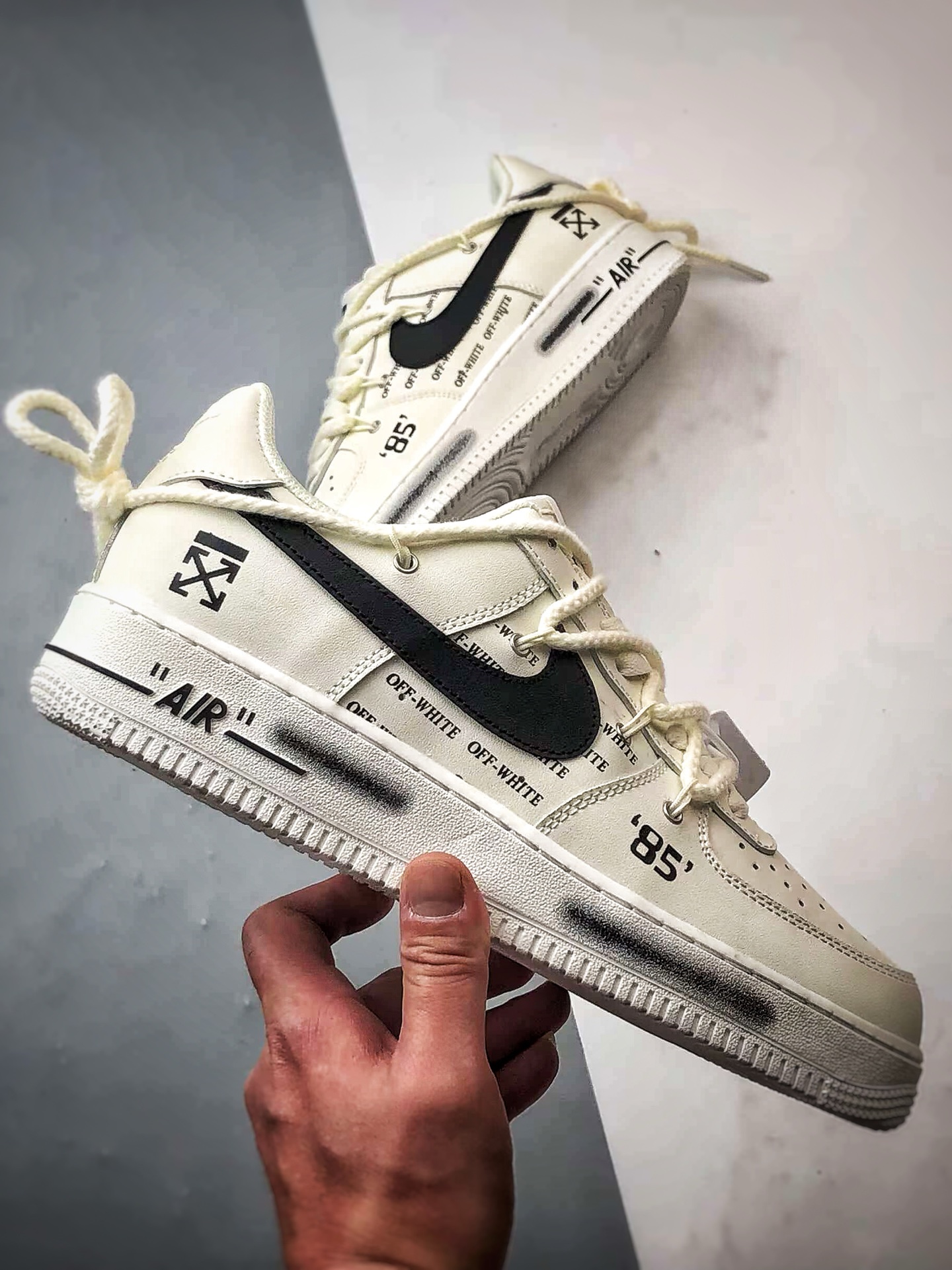 Air Force 1 Low OW米白黑解构 TX-589611