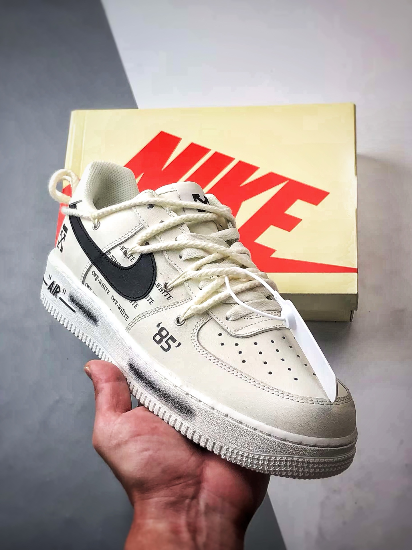 Air Force 1 Low OW米白黑解构 TX-589611
