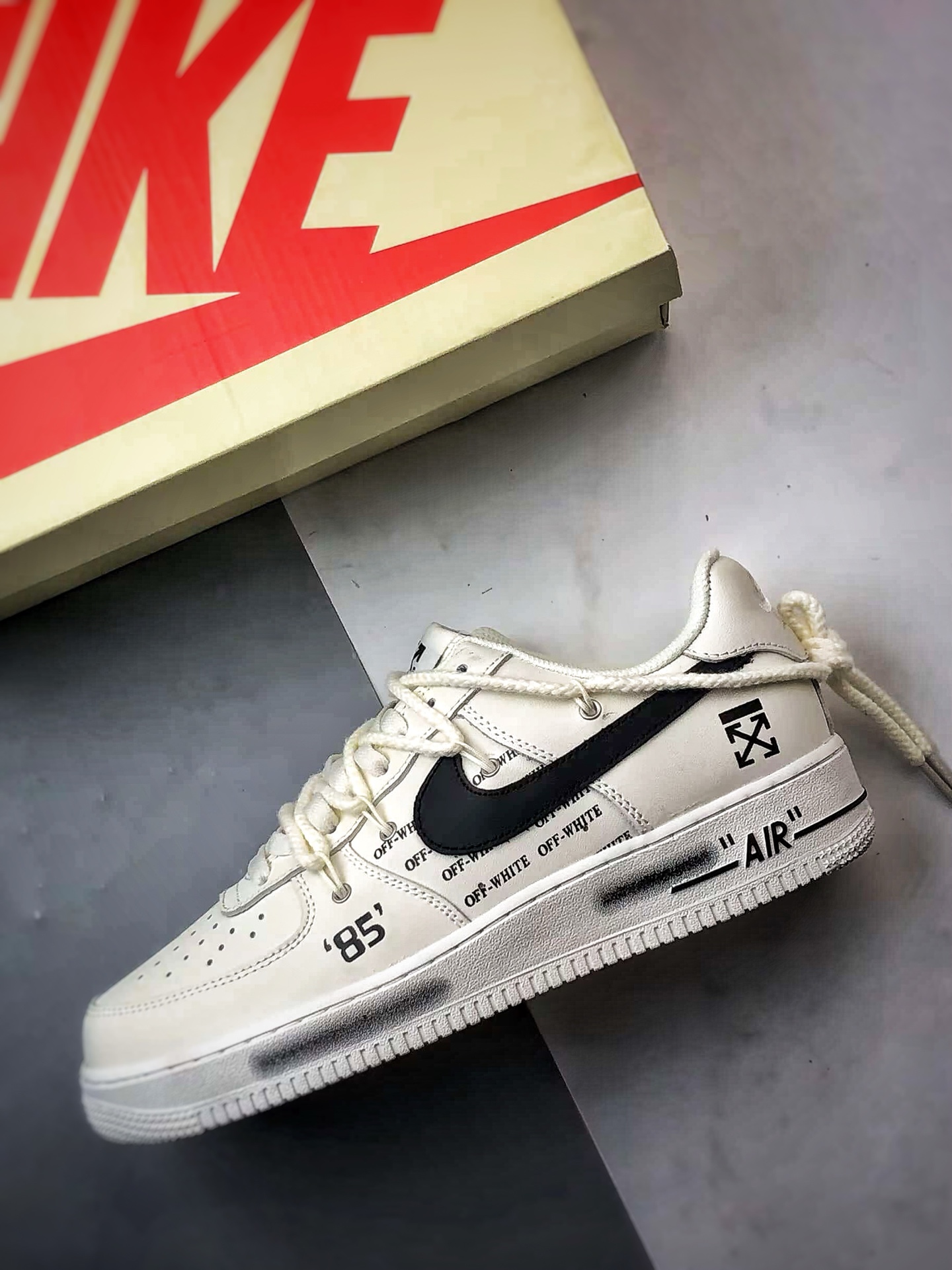 Air Force 1 Low OW米白黑解构 TX-589611