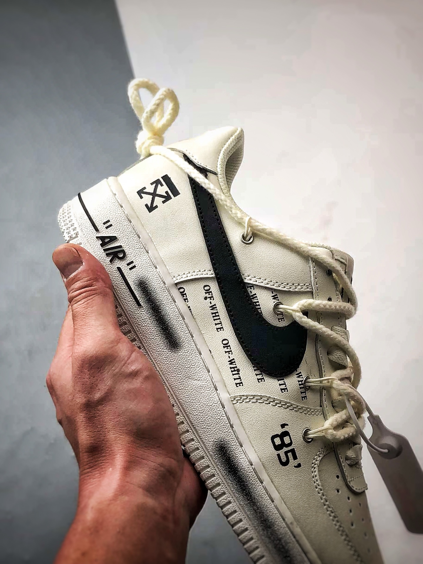 Air Force 1 Low OW米白黑解构 TX-589611