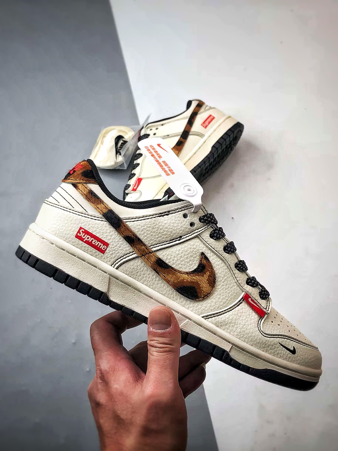 270 NK Dunk Low Retro ”DIY高端定制” Sup白黑棕豹纹 低帮休闲运动板鞋 ZH2598-269