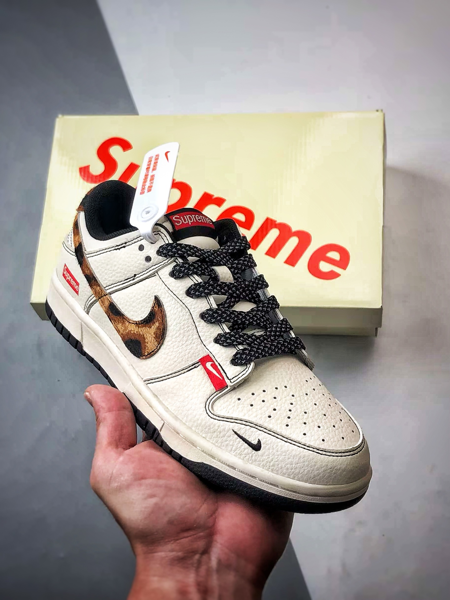 270 NK Dunk Low Retro ”DIY高端定制” Sup白黑棕豹纹 低帮休闲运动板鞋 ZH2598-269