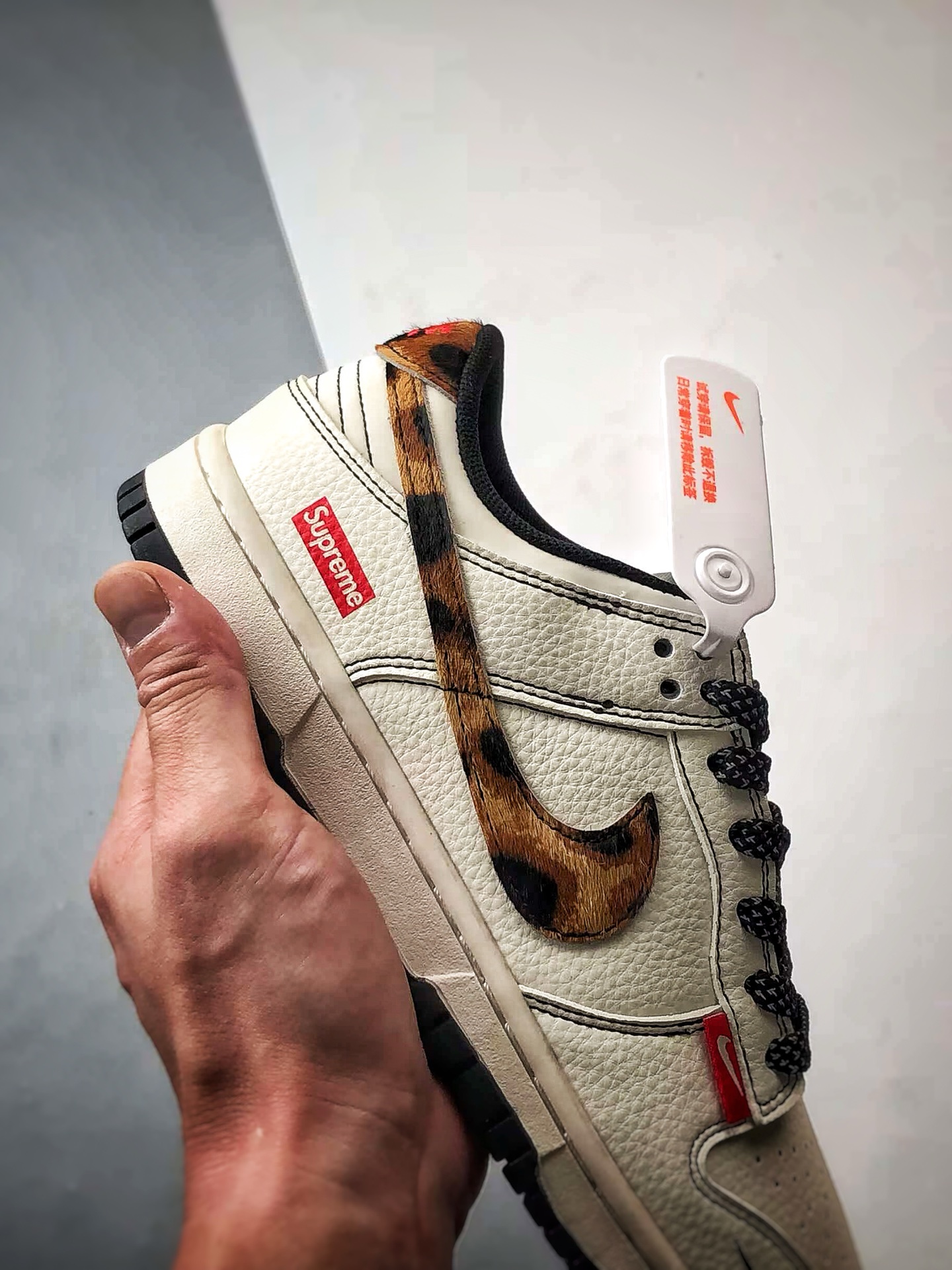 270 NK Dunk Low Retro ”DIY高端定制” Sup白黑棕豹纹 低帮休闲运动板鞋 ZH2598-269