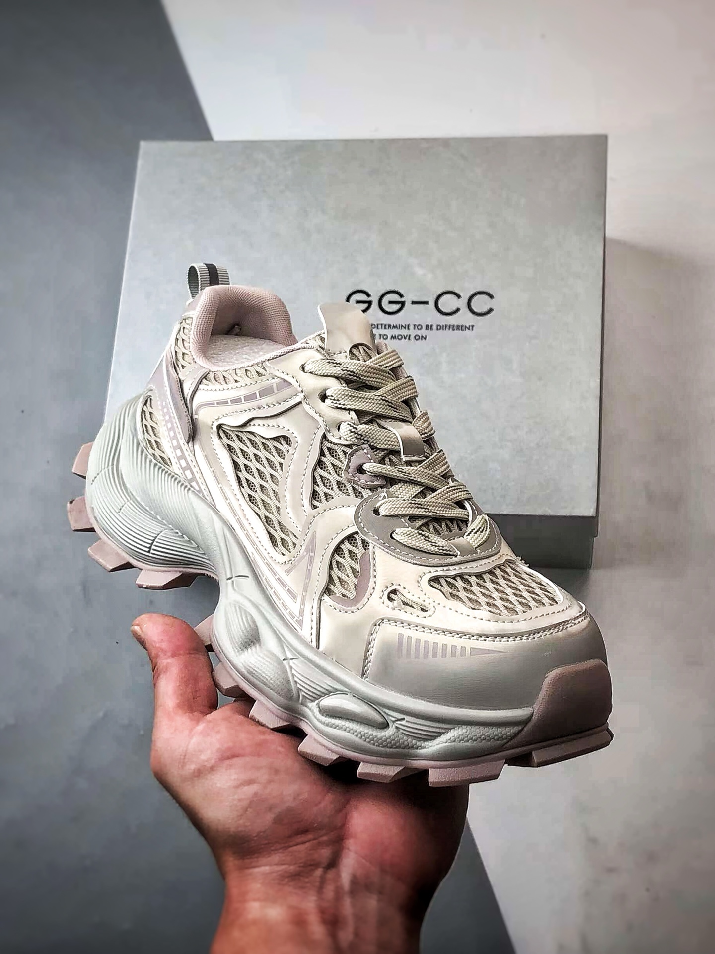 220 GG-CC Chunky Low 粉色 25ss新款 休闲时尚运动厚底增高老爹鞋