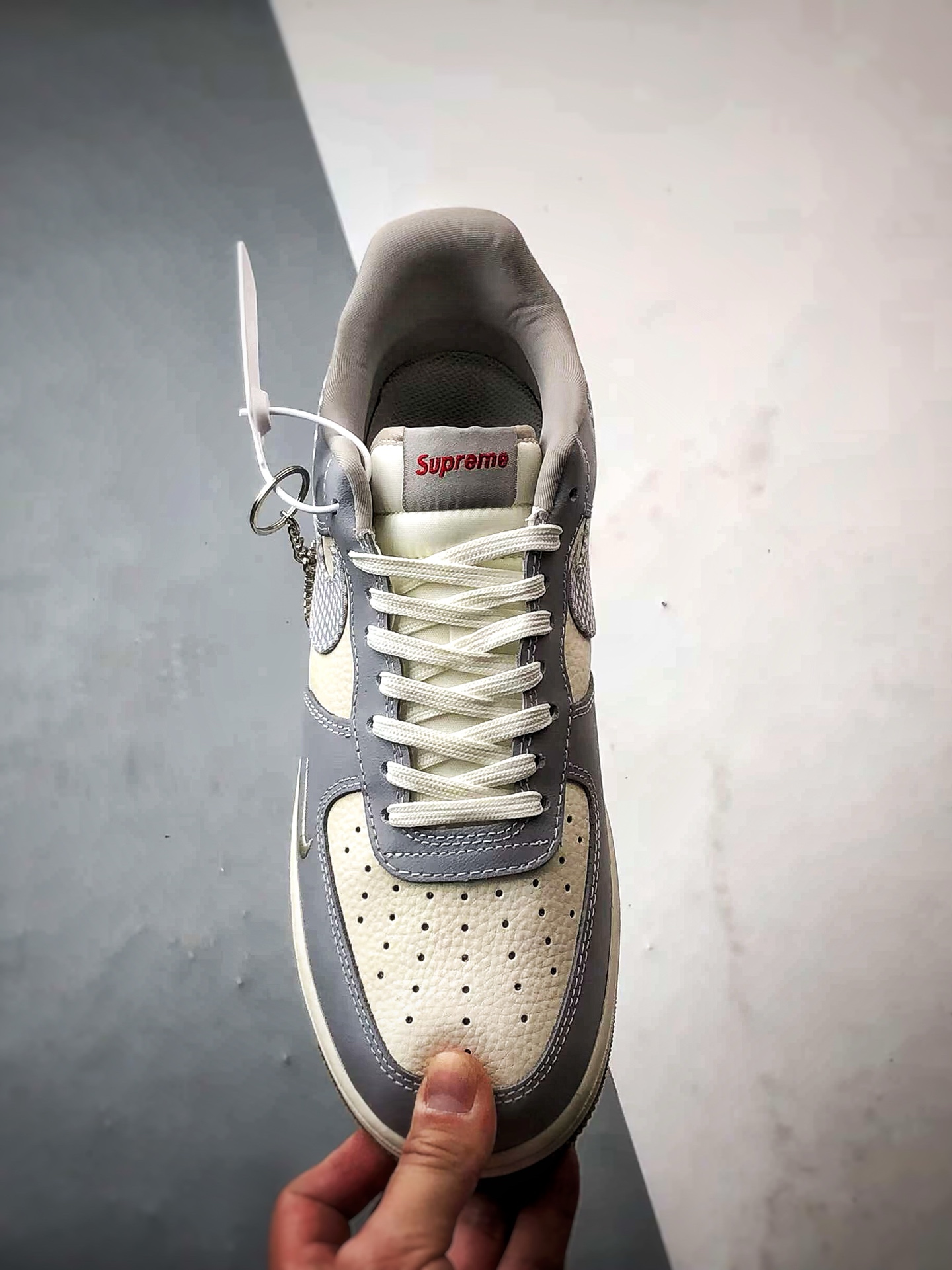 280 Sup x Air Force 1 Low 米灰格纹钩 KK1988-075