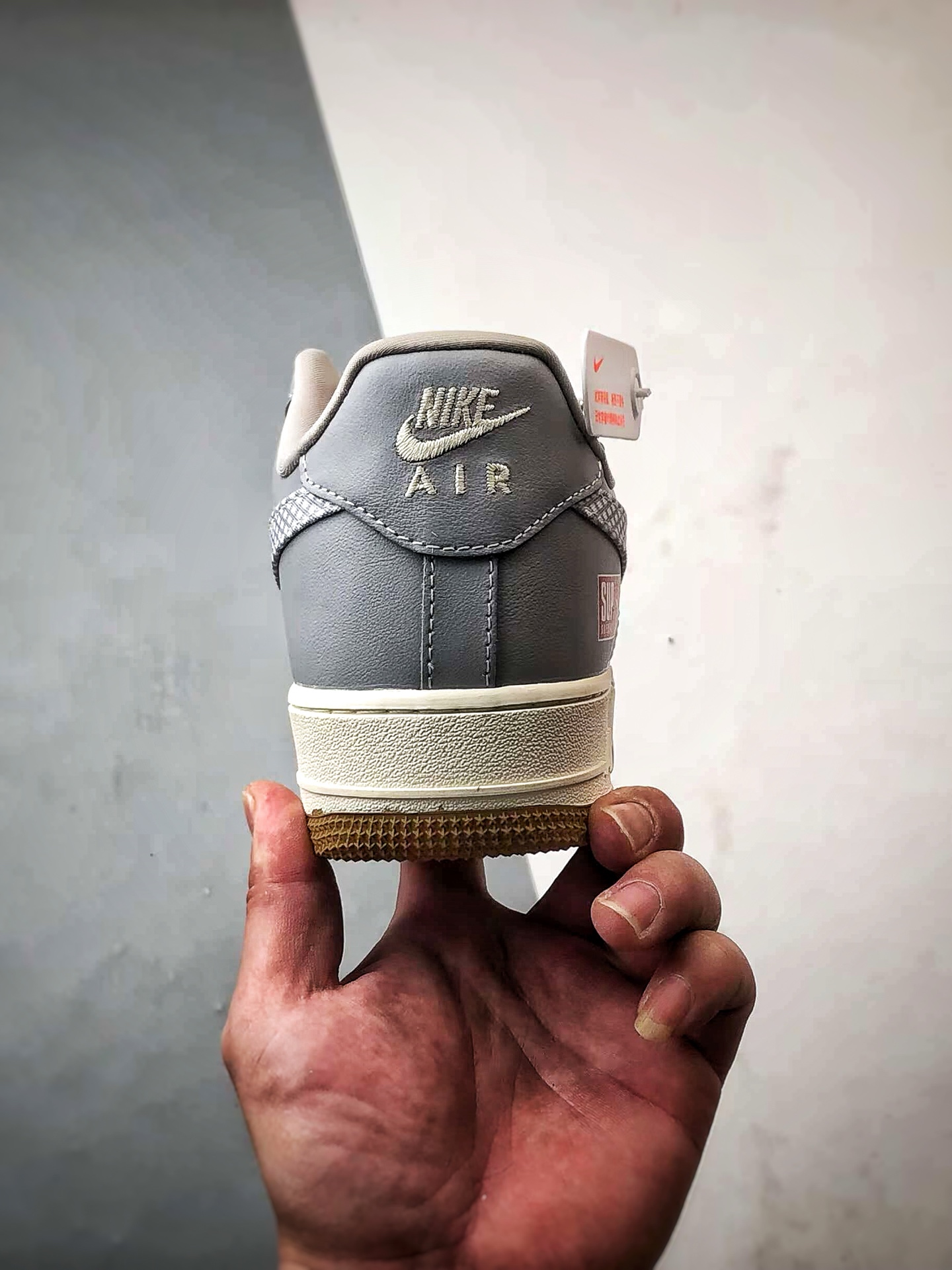 280 Sup x Air Force 1 Low 米灰格纹钩 KK1988-075