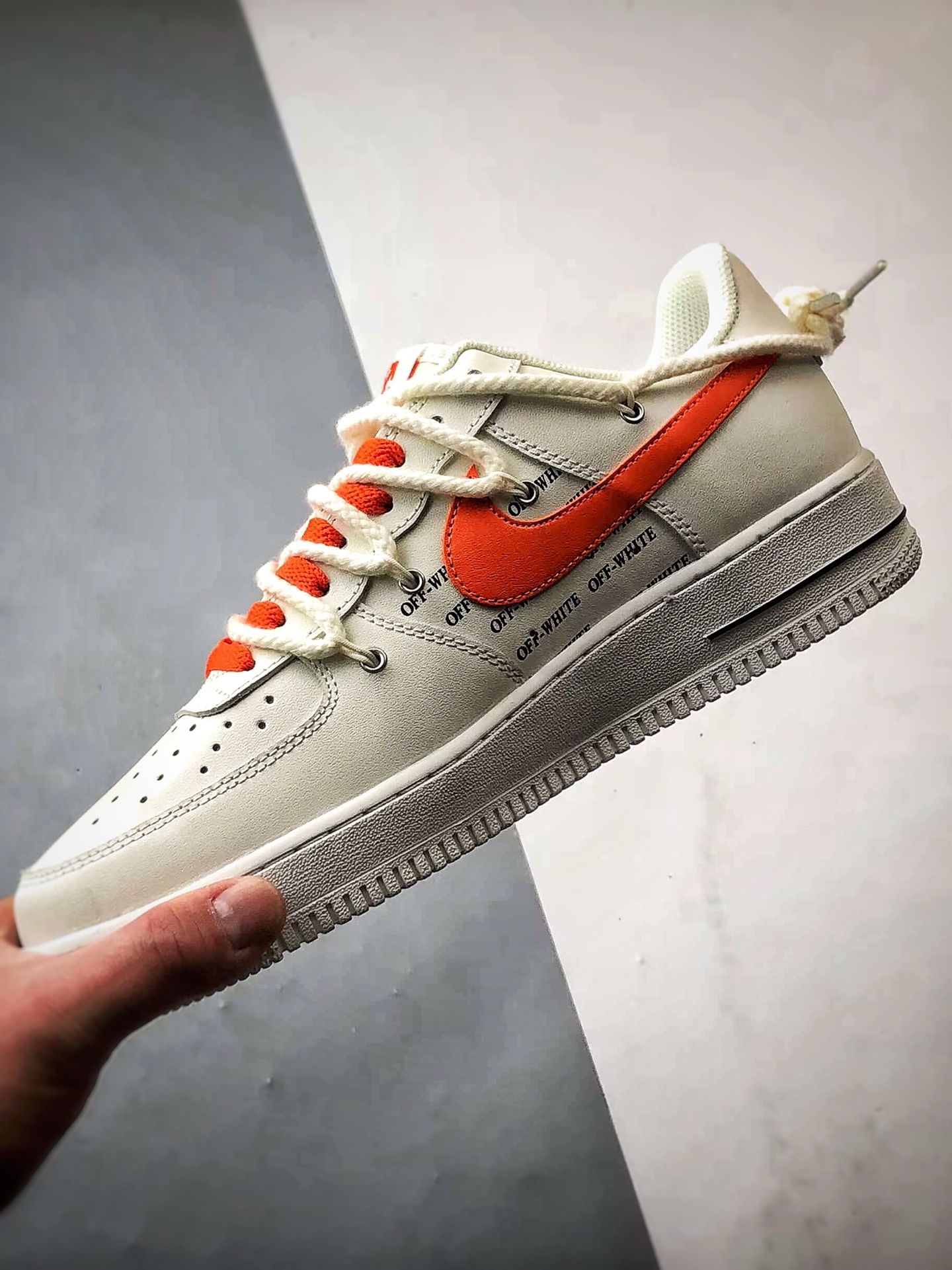 260 Air Force 1 Low OW米白橙解构 TX-589622