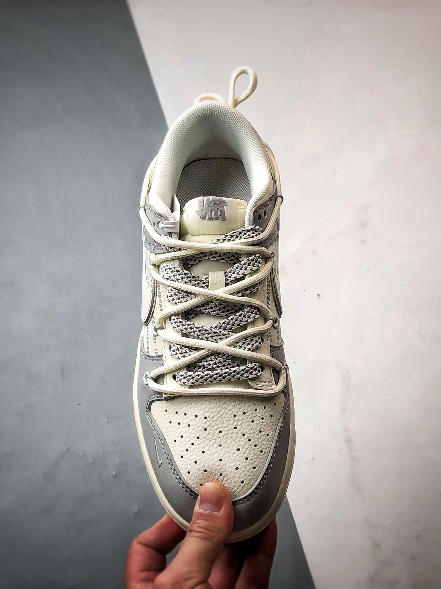 310 NK Dunk Low Retro ”DIY高端定制” 五道杠米白灰解构 低帮休闲运动板鞋 DM6868-079