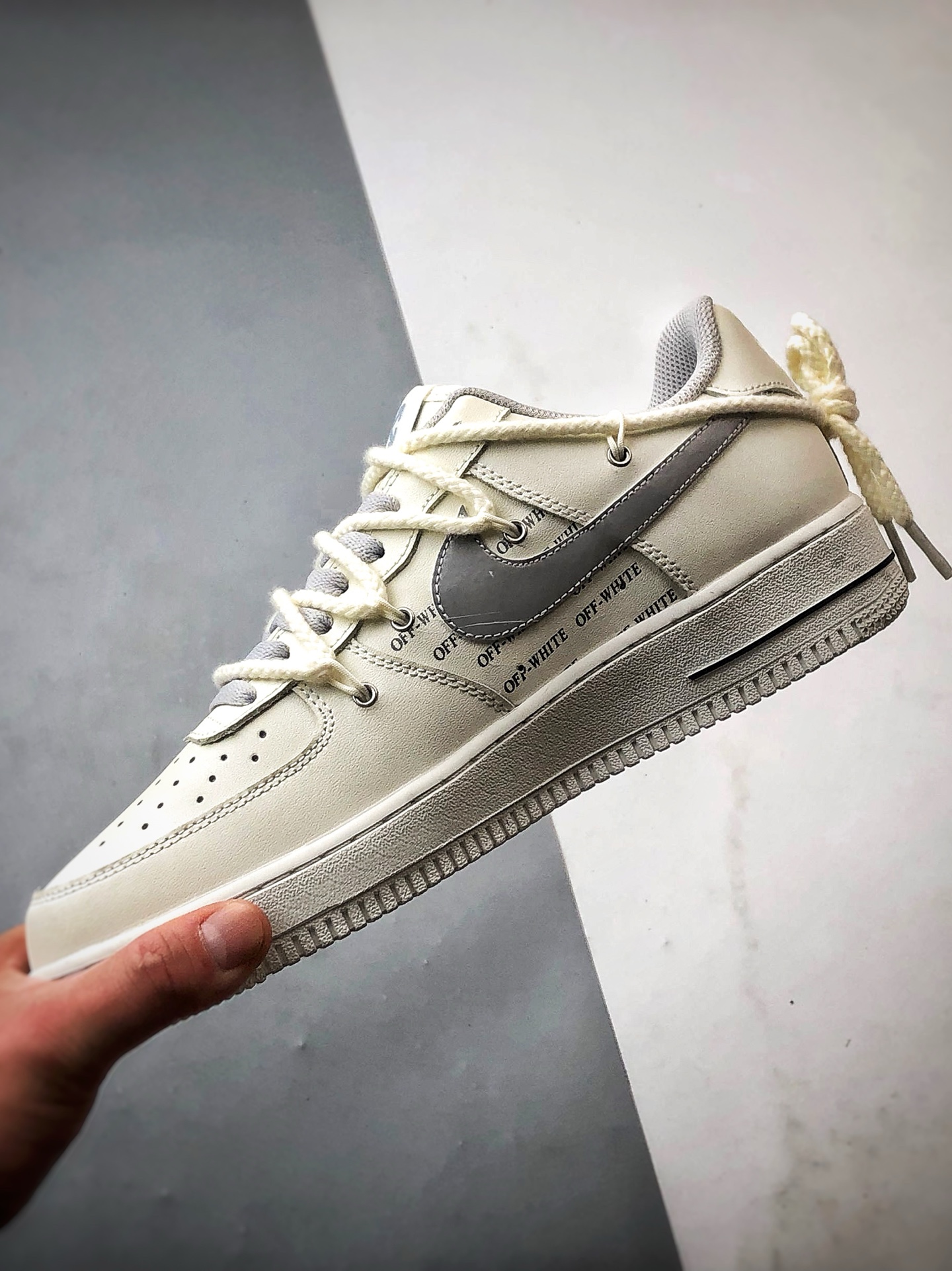 Air Force 1 Low OW米白银解构 TX-589633