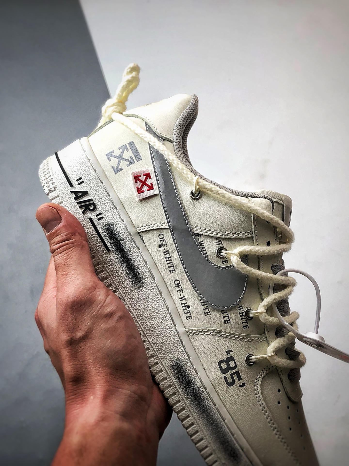 Air Force 1 Low OW米白银解构 TX-589633
