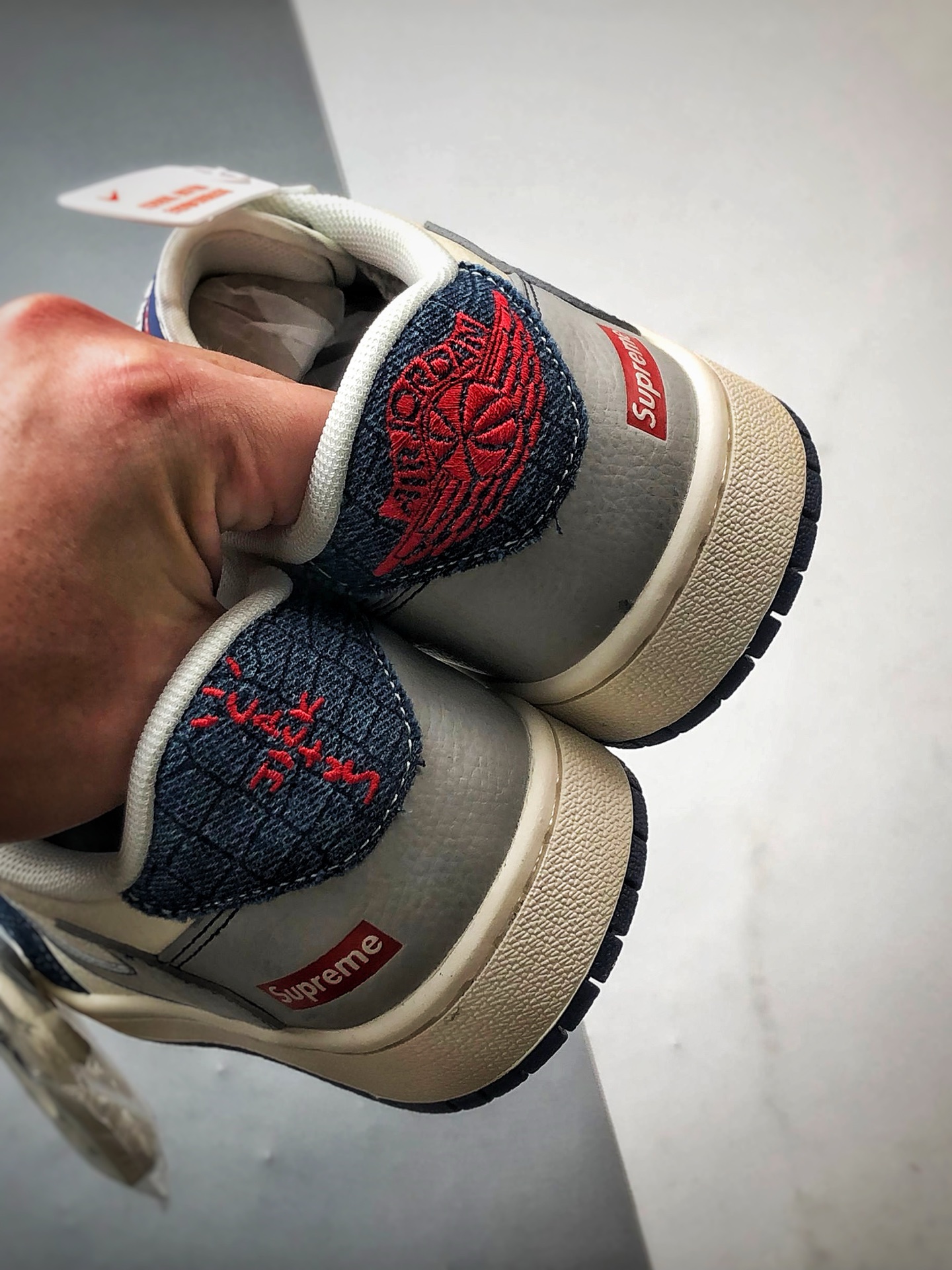 290 Air Jordan 1 Low ”高端定制” Sup牛仔白蓝灰倒钩 JJ2508-565