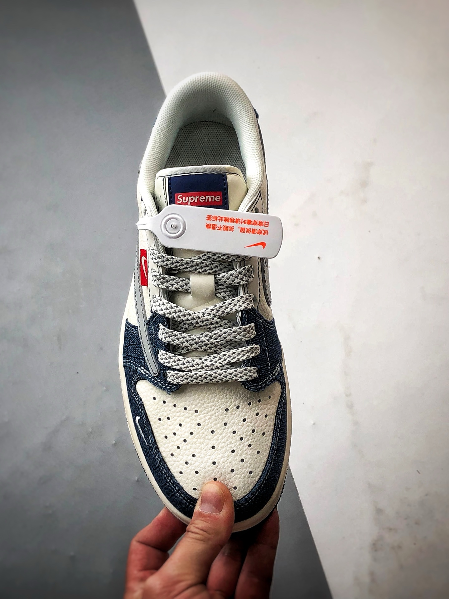 290 Air Jordan 1 Low ”高端定制” Sup牛仔白蓝灰倒钩 JJ2508-565