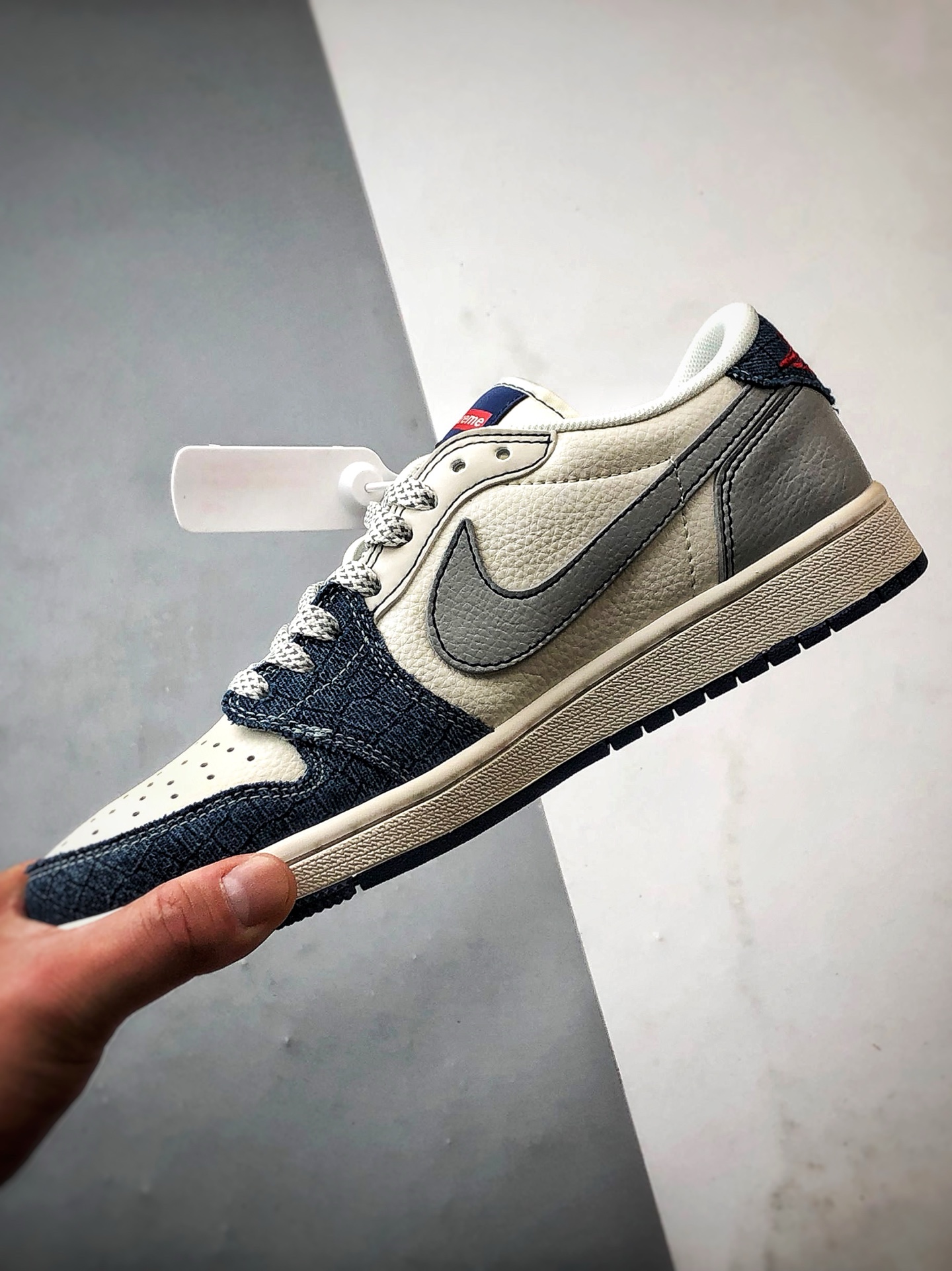 290 Air Jordan 1 Low ”高端定制” Sup牛仔白蓝灰倒钩 JJ2508-565