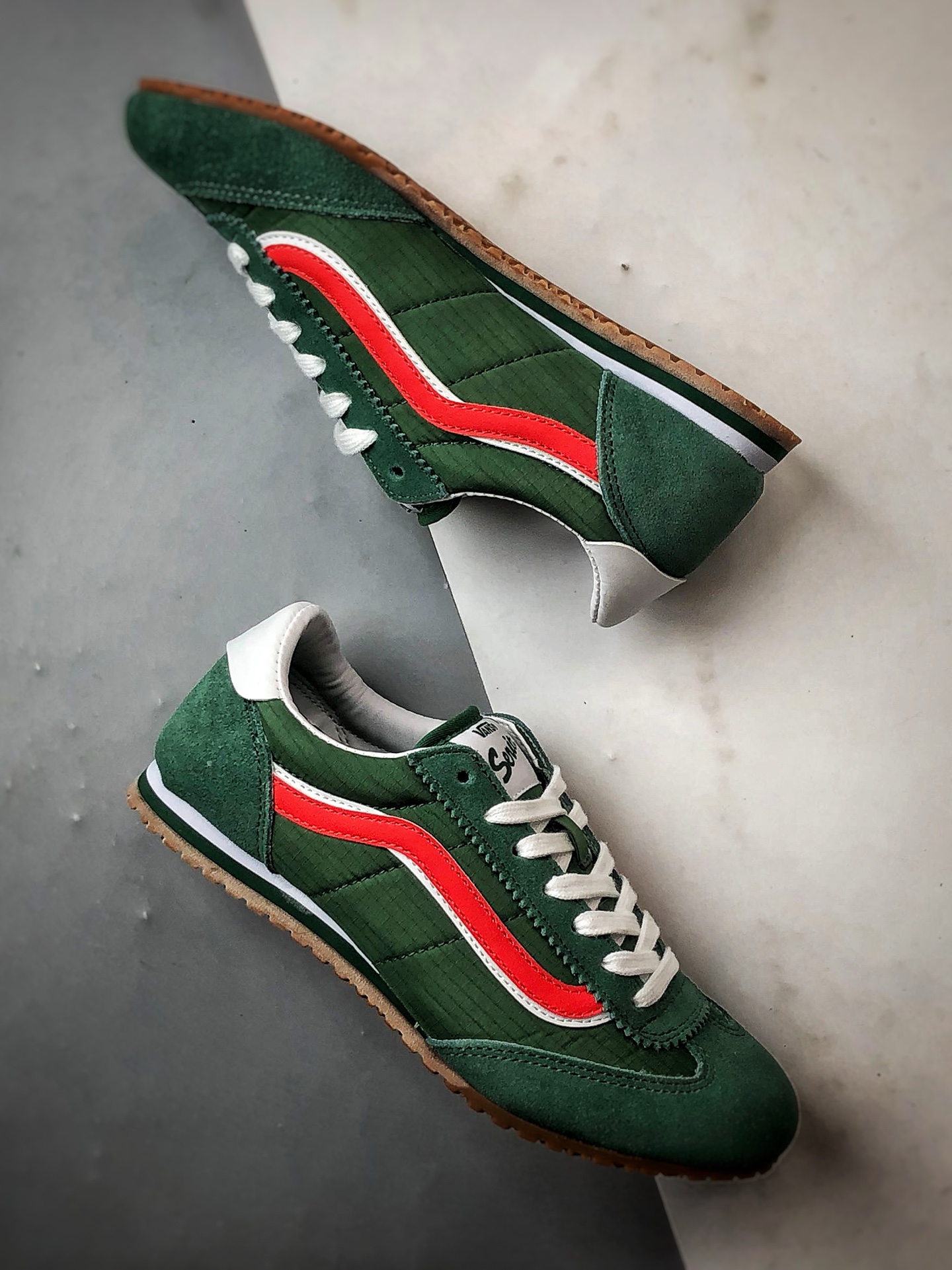 170 Vans Super LowPro绿色 官方新款 复古薄底德训鞋系列