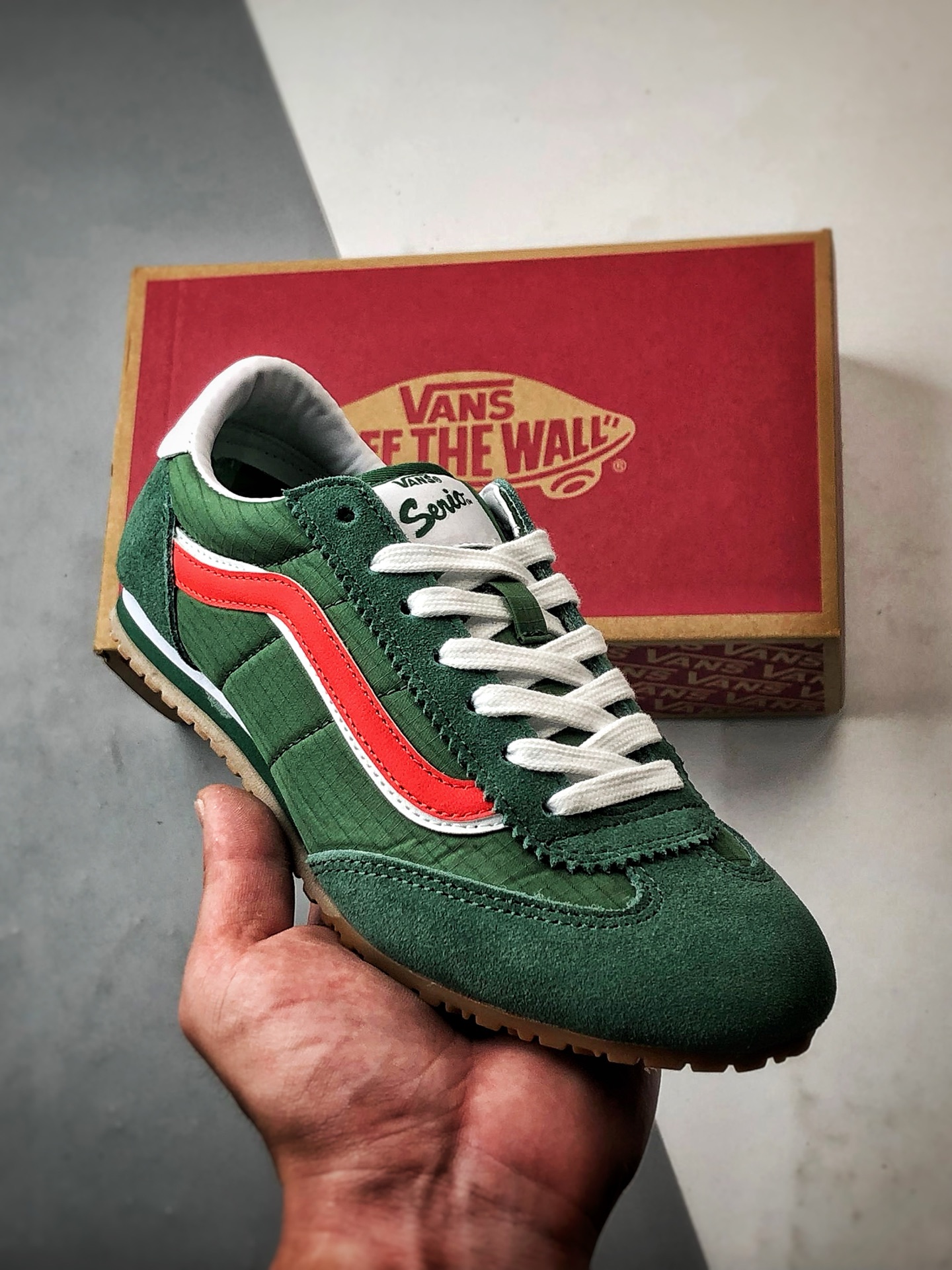 170 Vans Super LowPro绿色 官方新款 复古薄底德训鞋系列